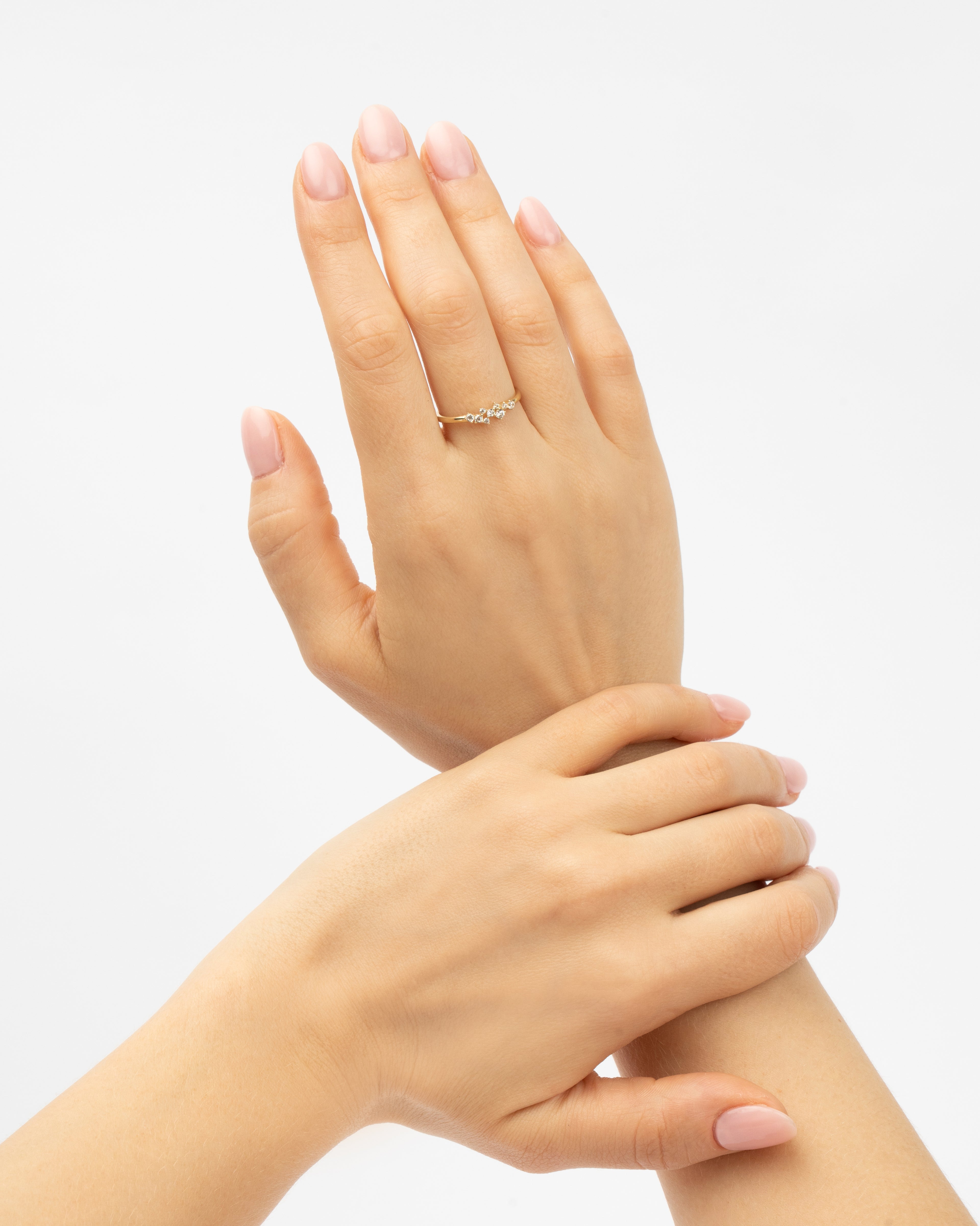 Prsteň Éclat Étoile, 14K zlato so zirkónmi