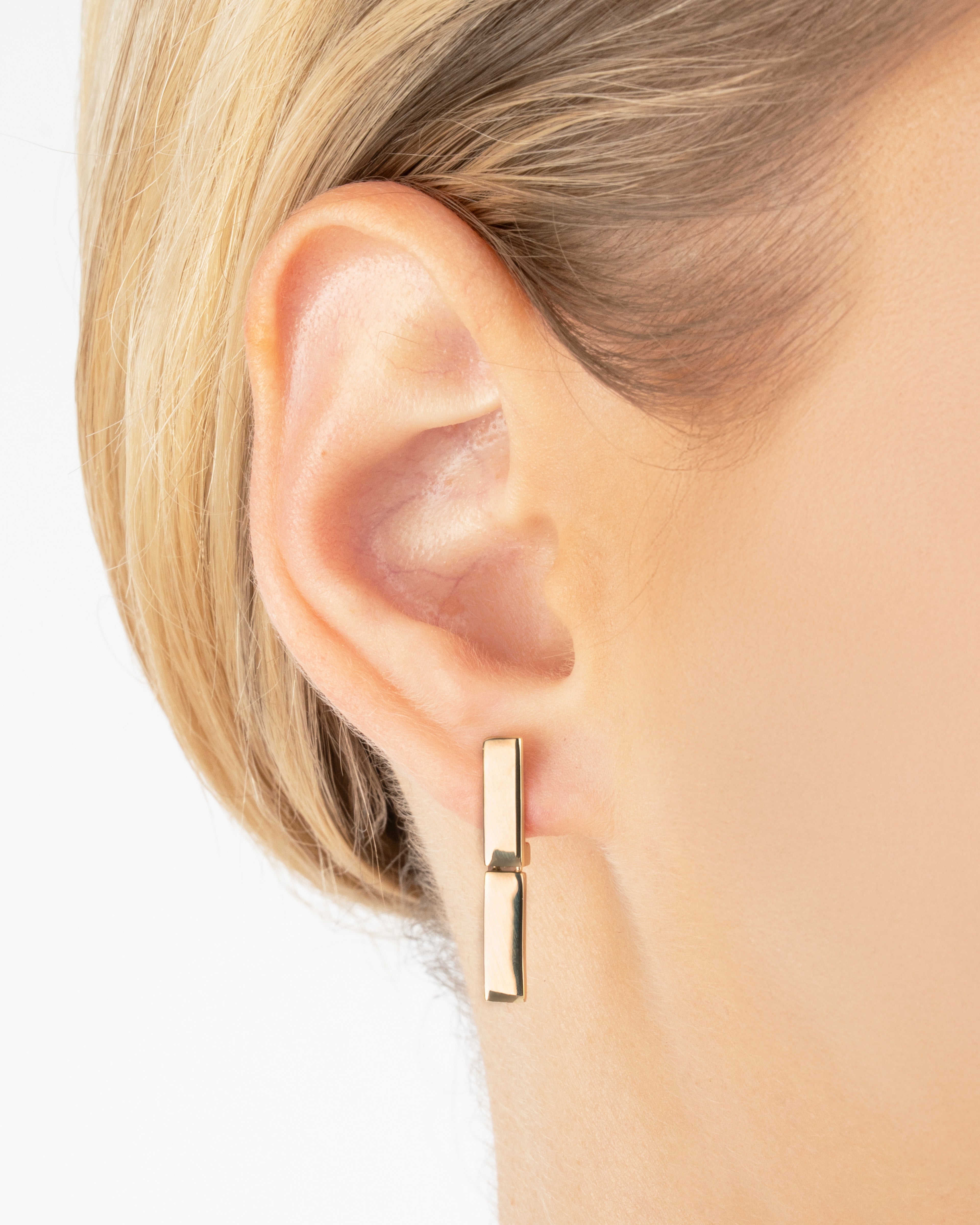 Napichovacie náušnice Éliane, 14K zlato