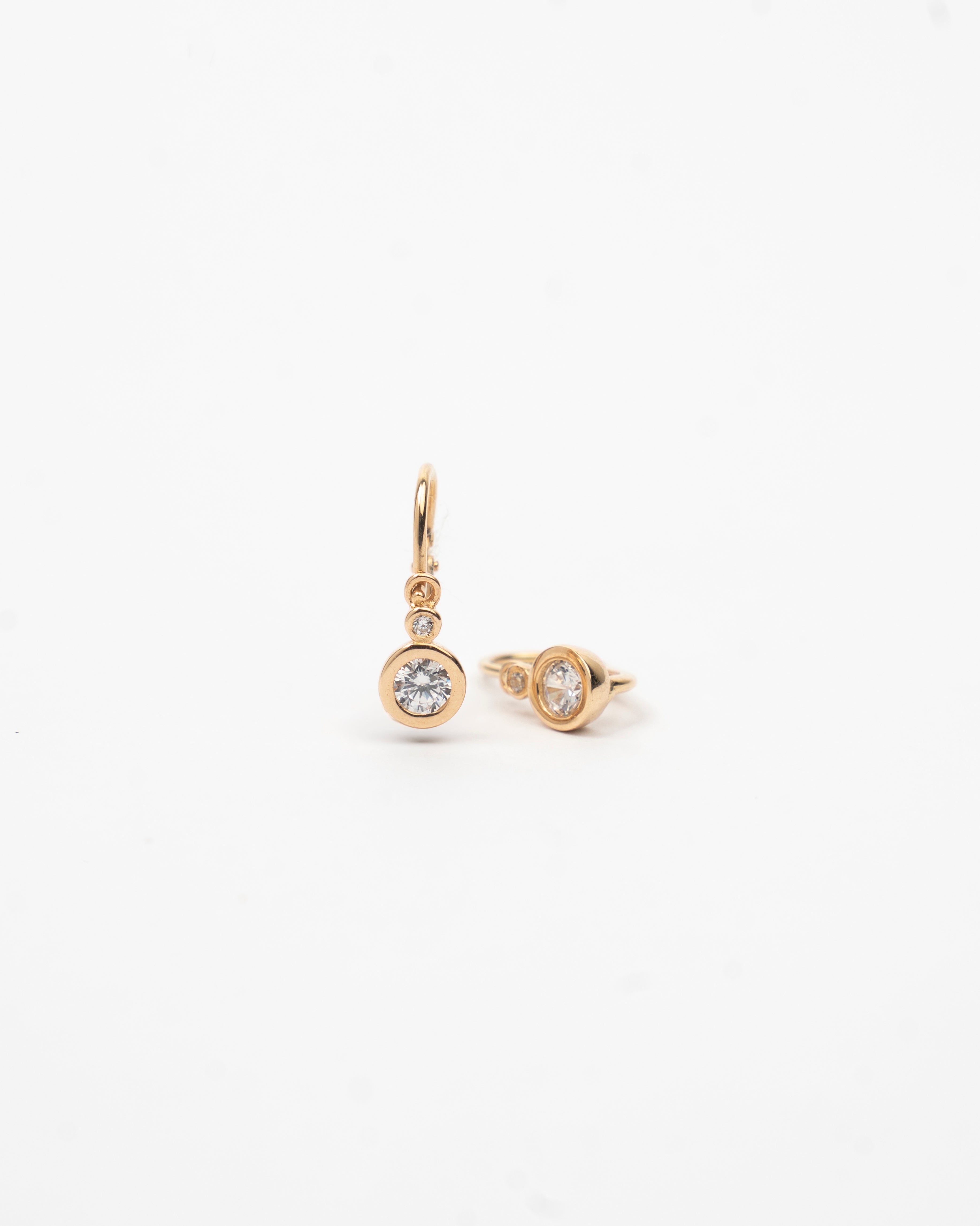 Náušnice Bella Duo, 14K zlato