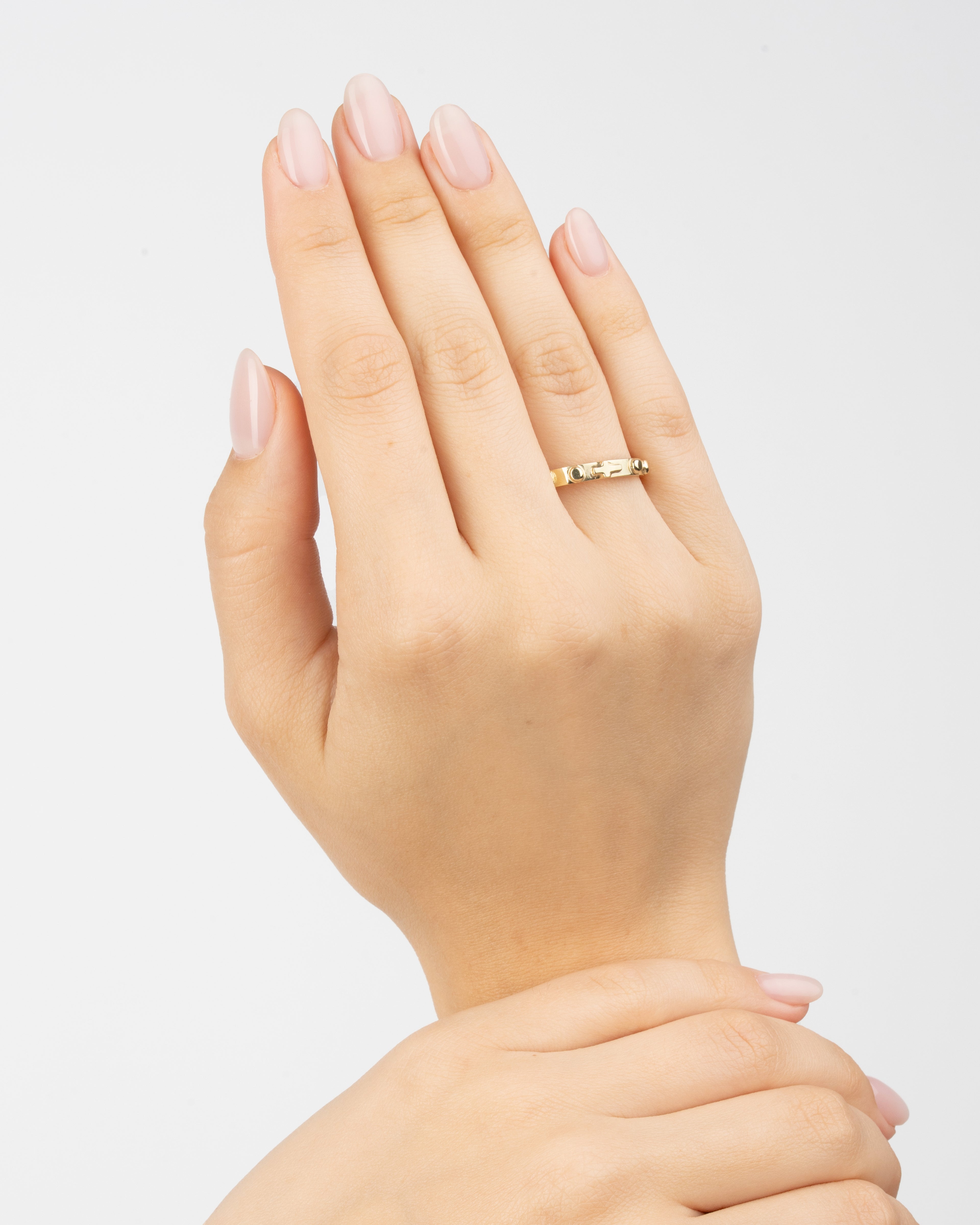 Prsteň Rosario Uno, 14K zlato dodat zvolenie farby zlata a velkosti