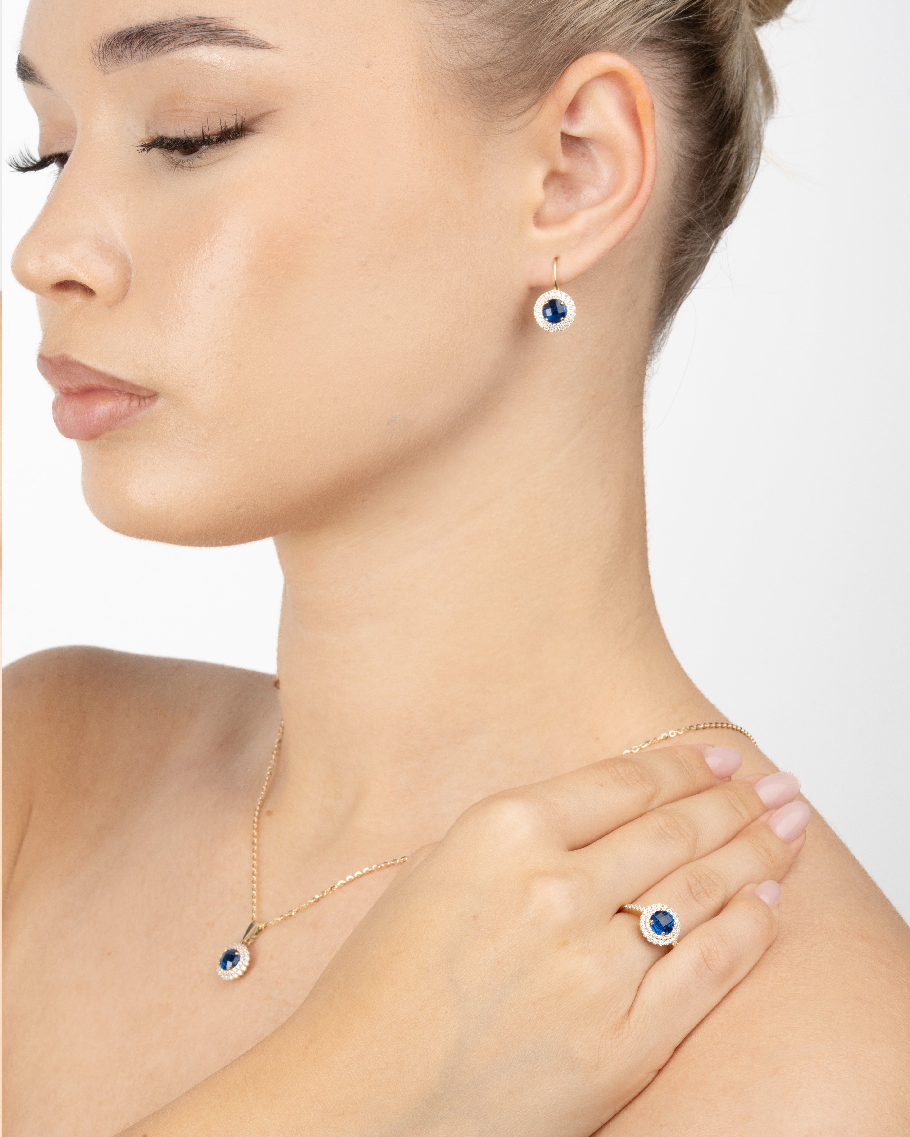 Prsteň Aurelia Bleu, 14K zlato