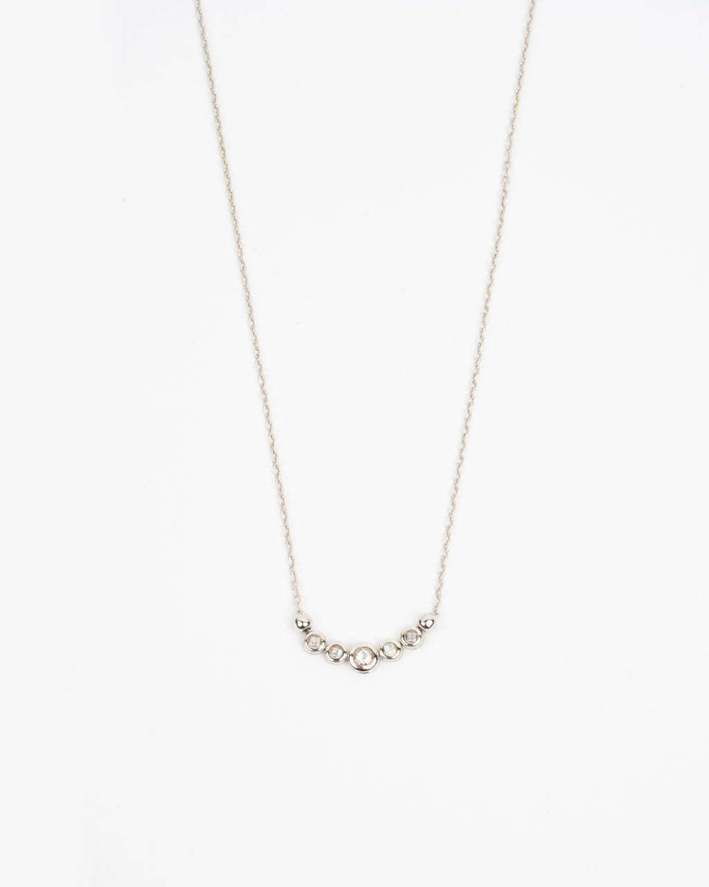 Náhrdelník Lunara , 14K biele zlato