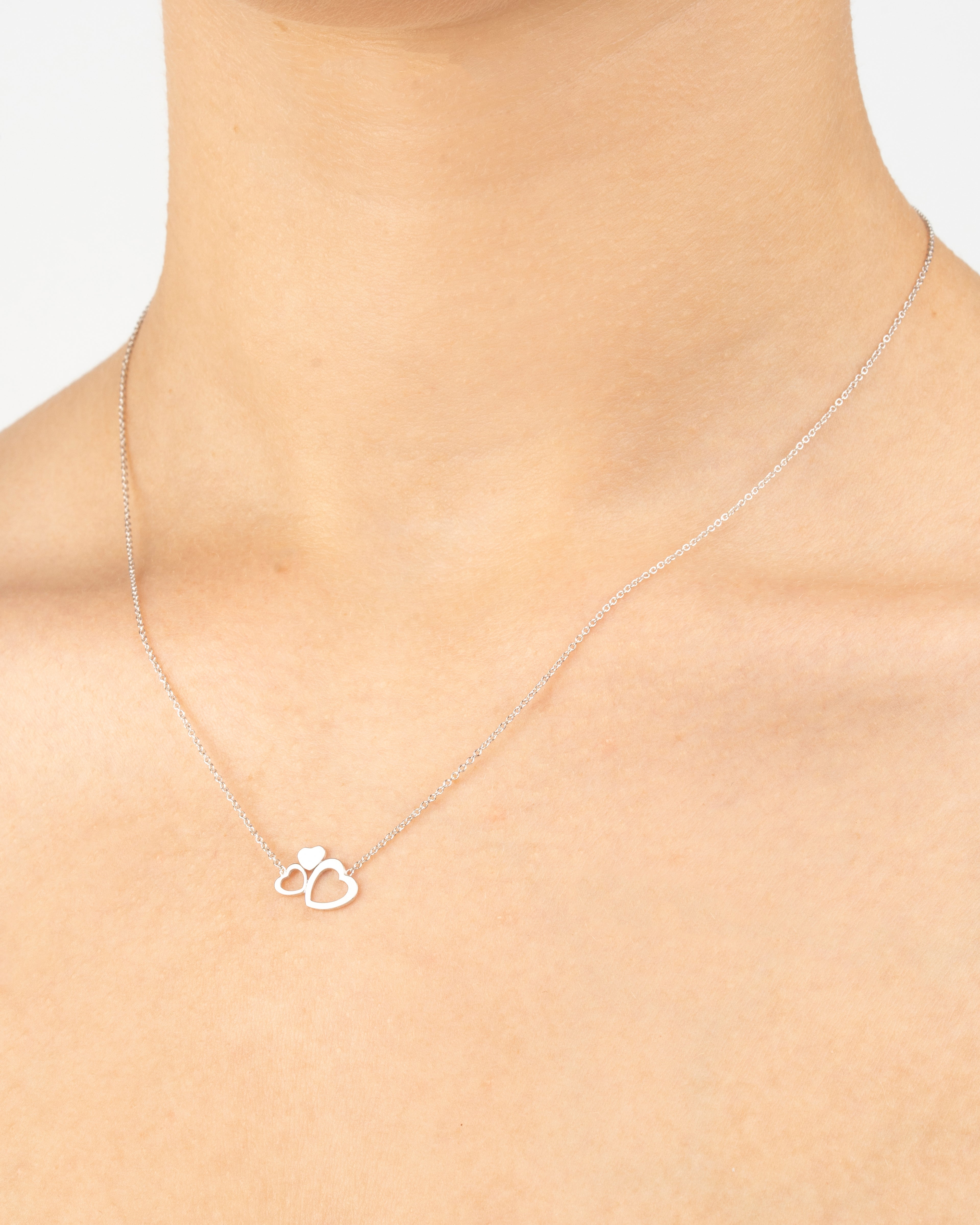 Náhrdelník Élune , 14K biele zlato