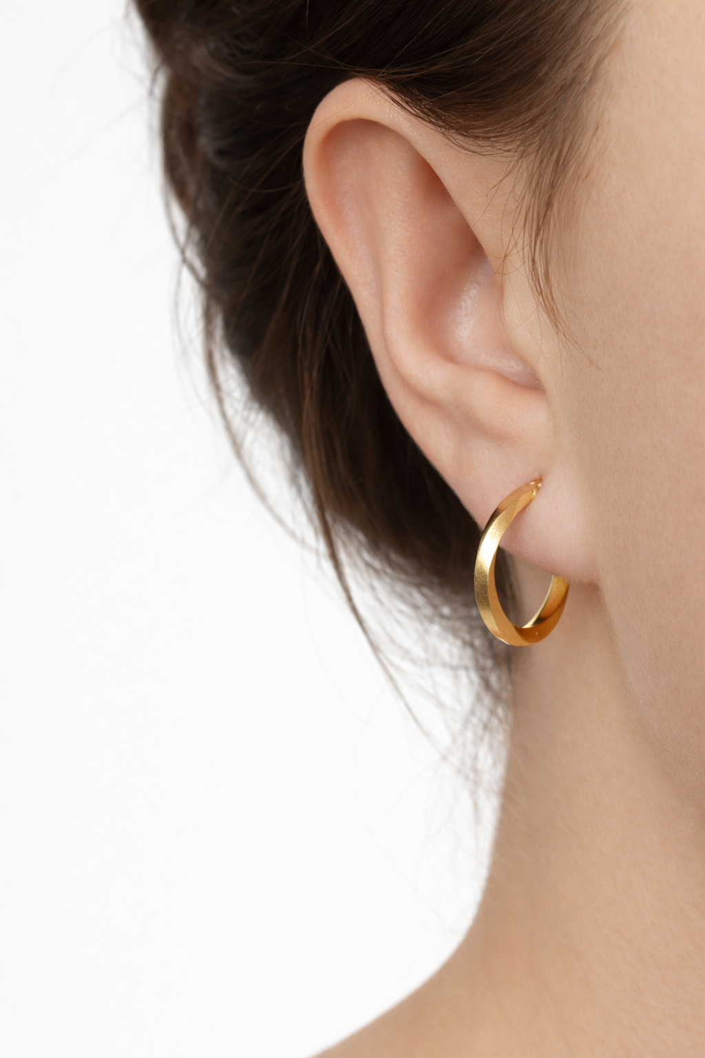 Náušnice Twist Éclat, 14K zlato