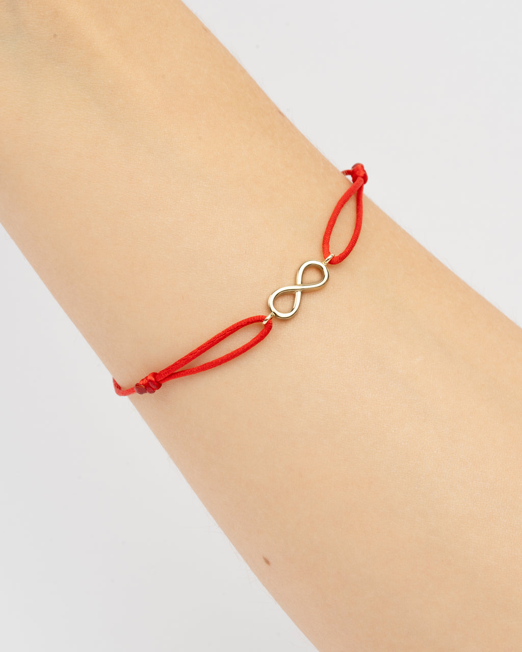 Zlatý šnúrkový náramok Pure Infinity, 14K zlato