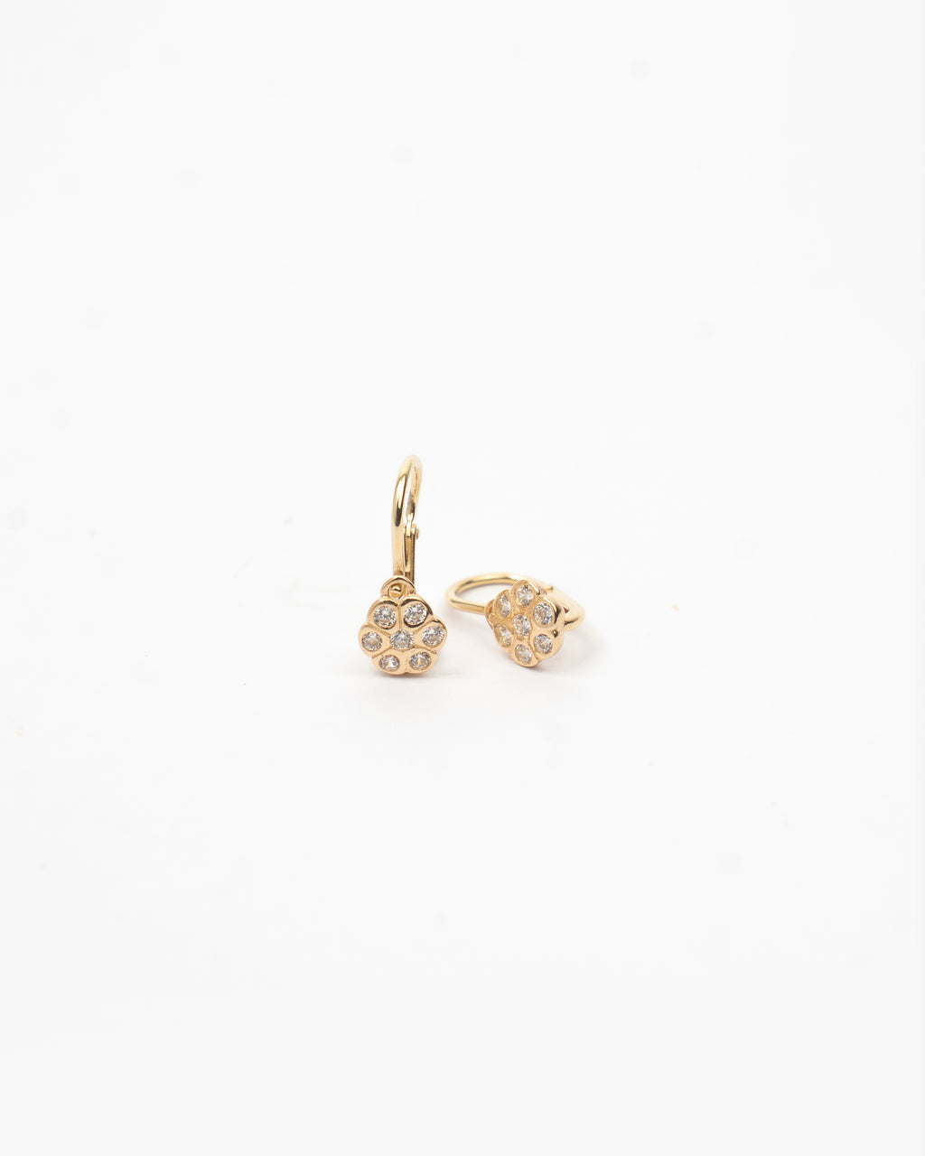 Náušnice Bella Petaline, 14K zlato