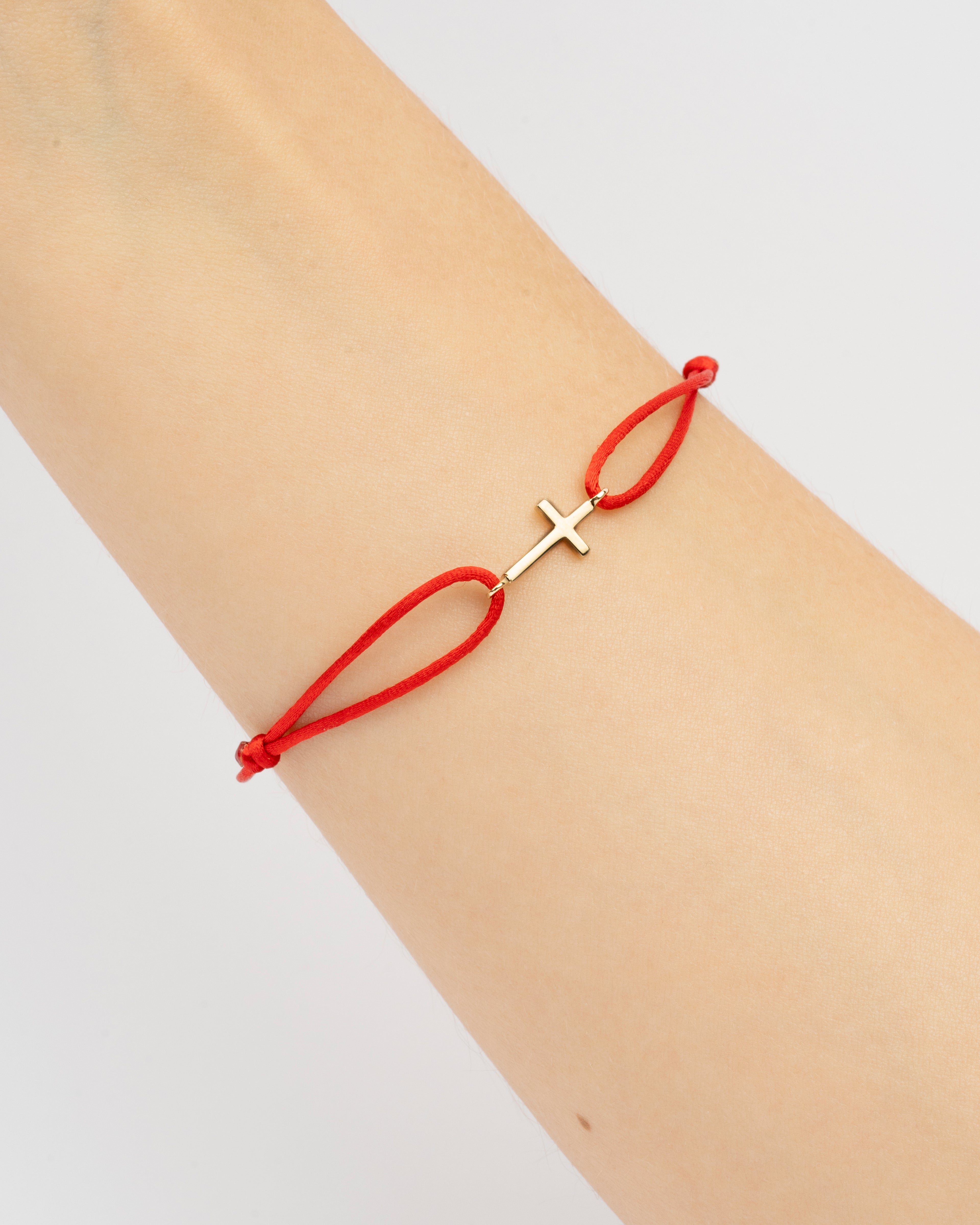 Zlatý šnúrkový náramok Faith Line, 14K zlato