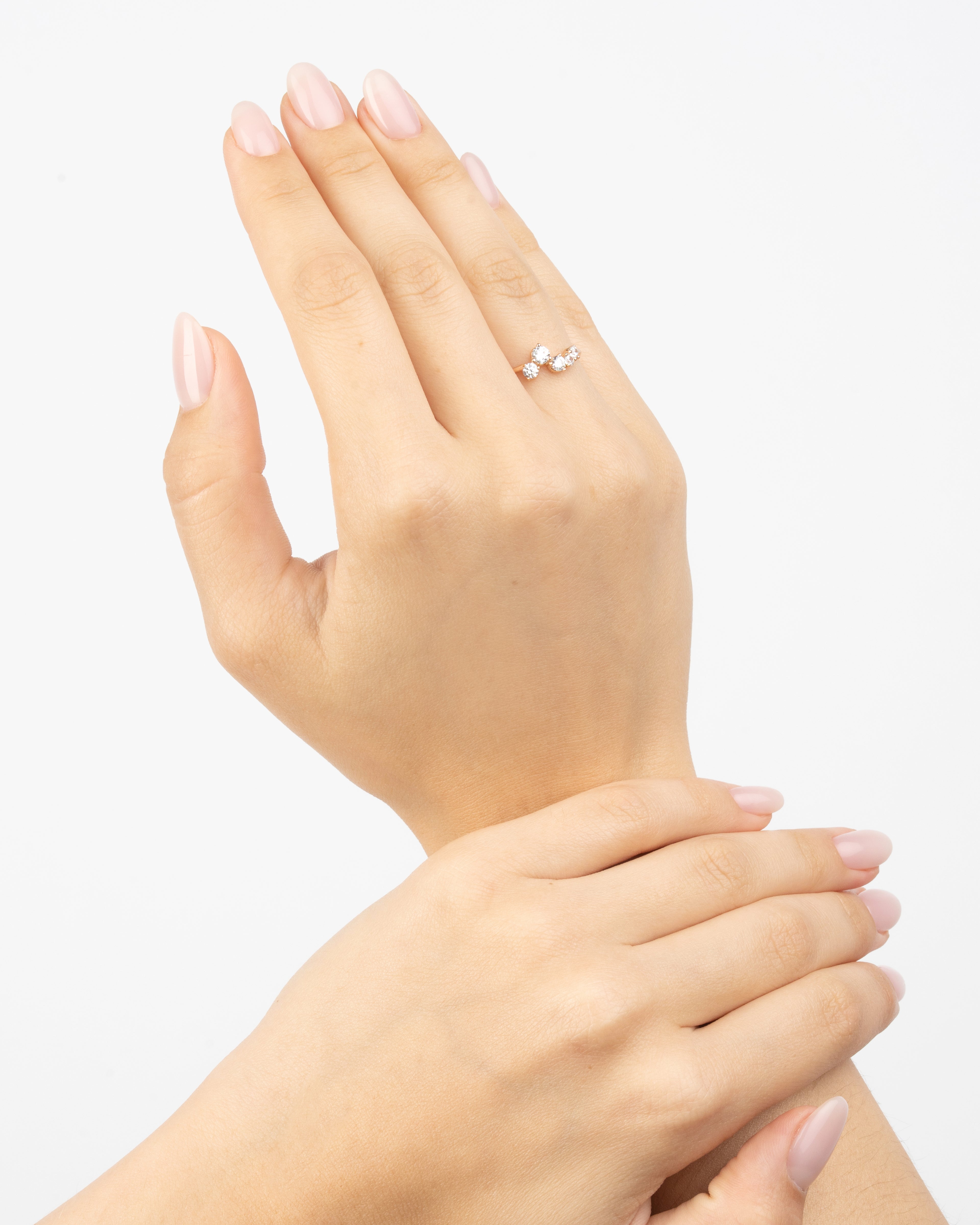 Prsteň Lumière, 14K ružové zlato