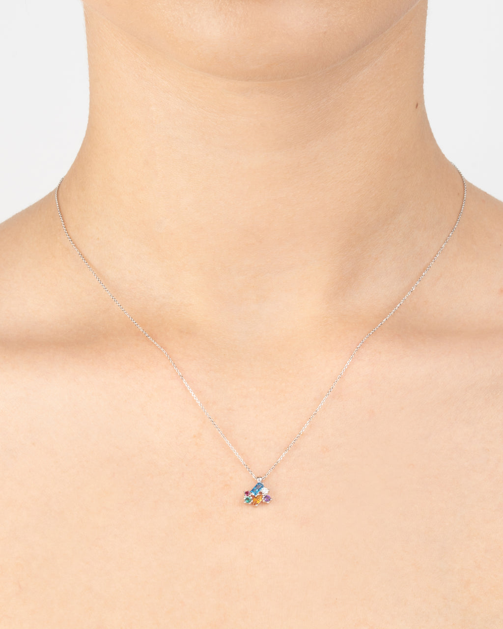 Náhrdelník Vivara , 14K biele zlato