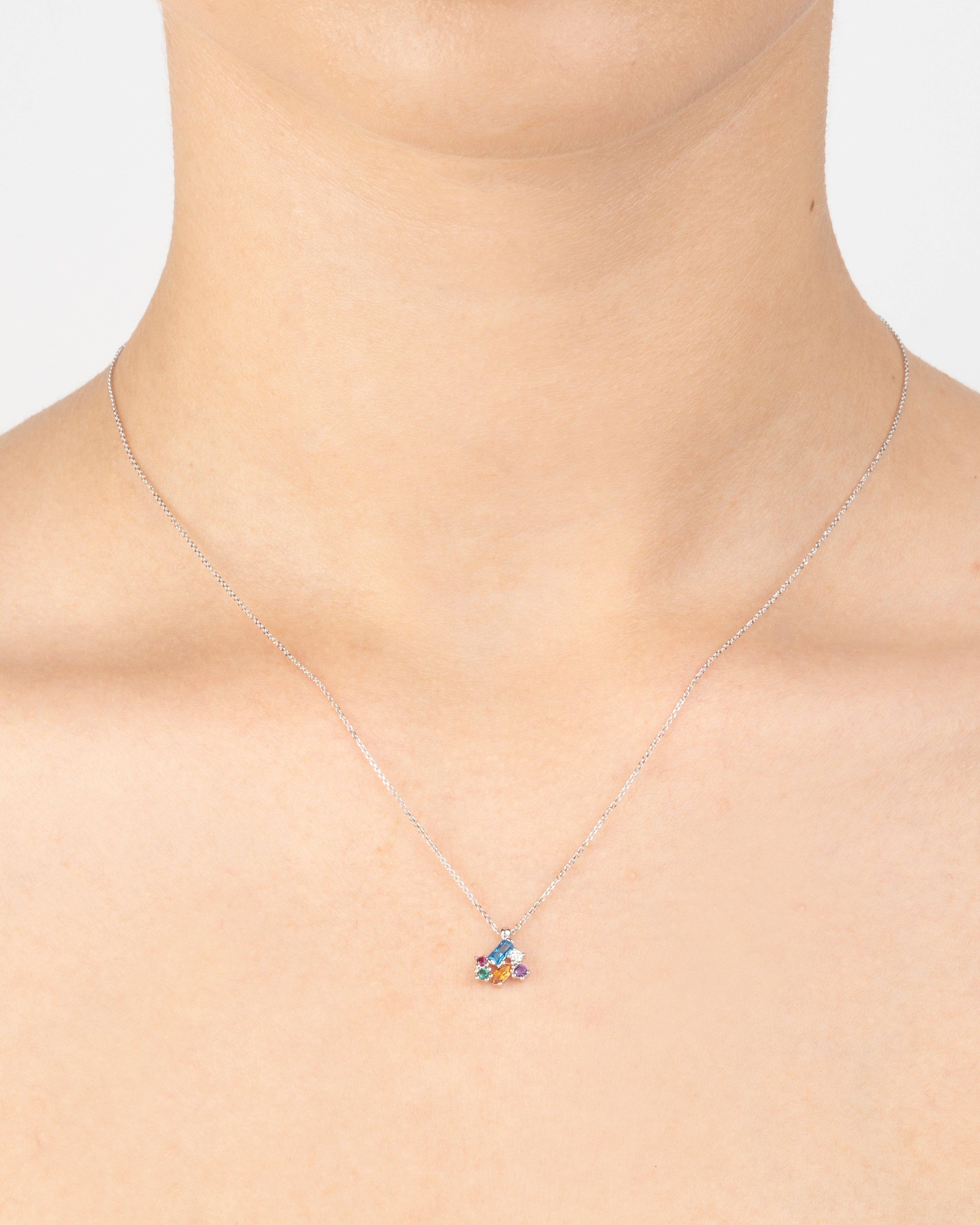 Náhrdelník Vivara , 14K biele zlato