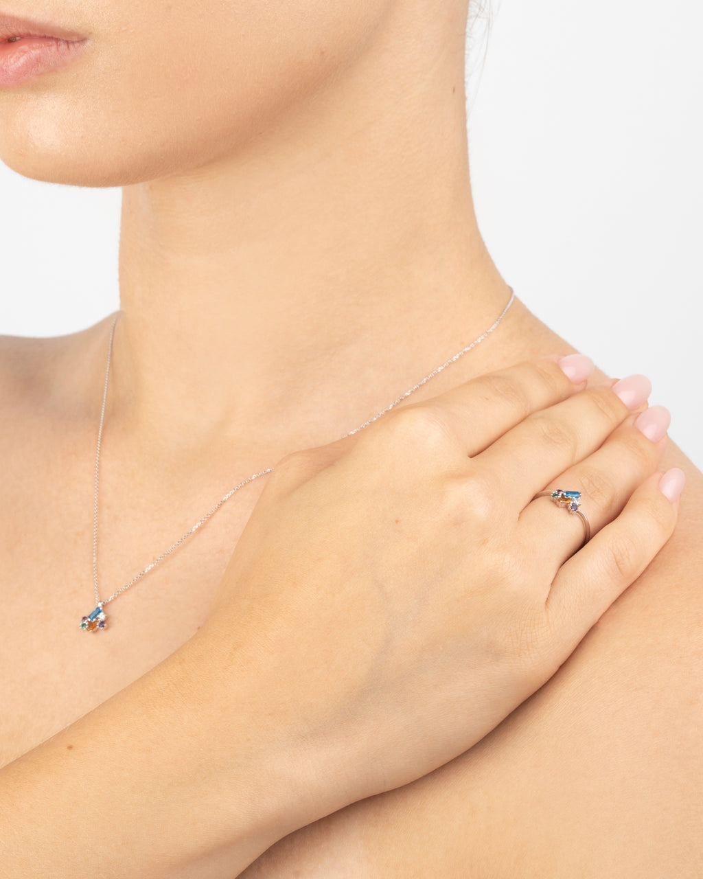 Náhrdelník Vivara , 14K biele zlato