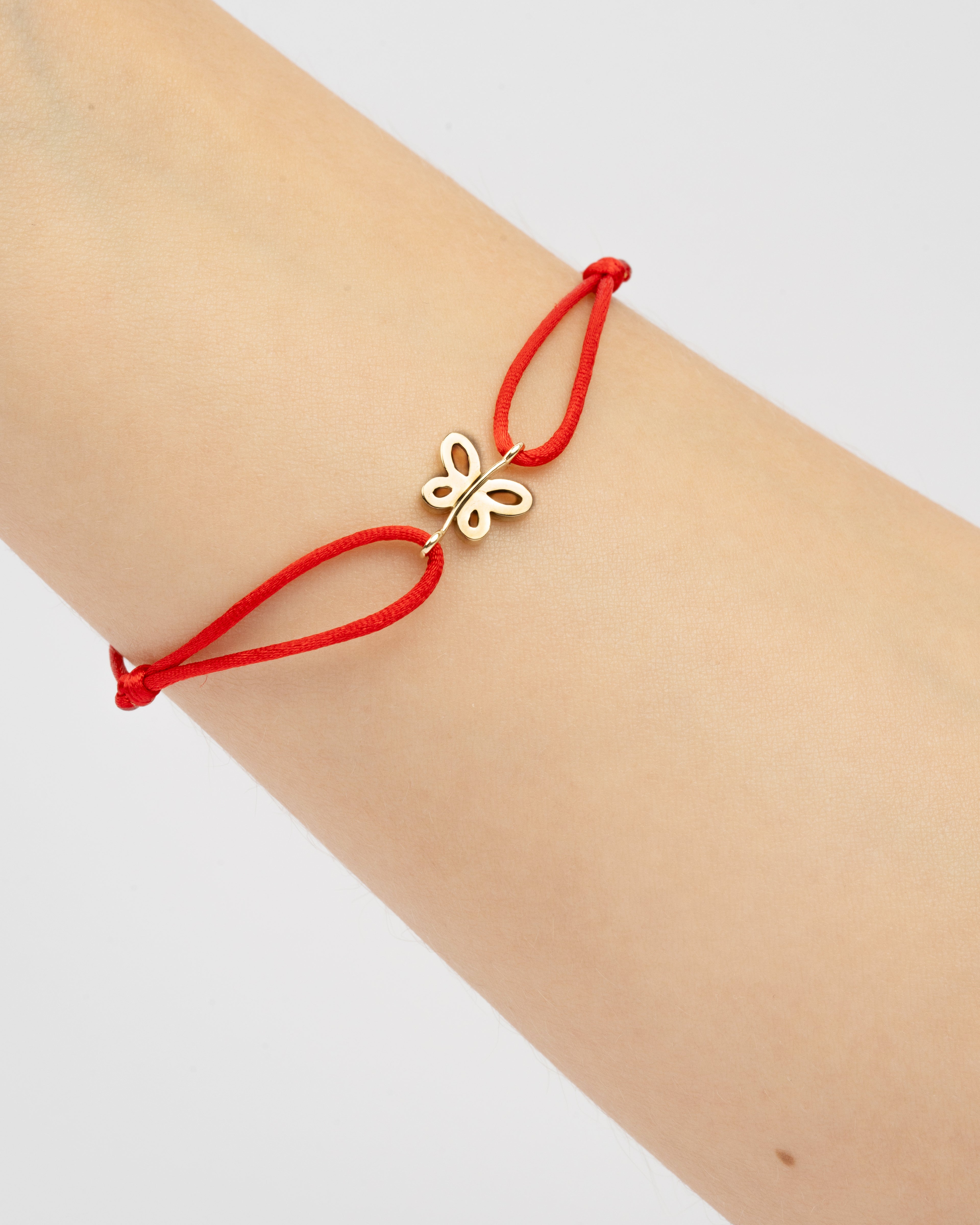 Zlatý šnúrkový náramok Golden Wings, 14K zlato