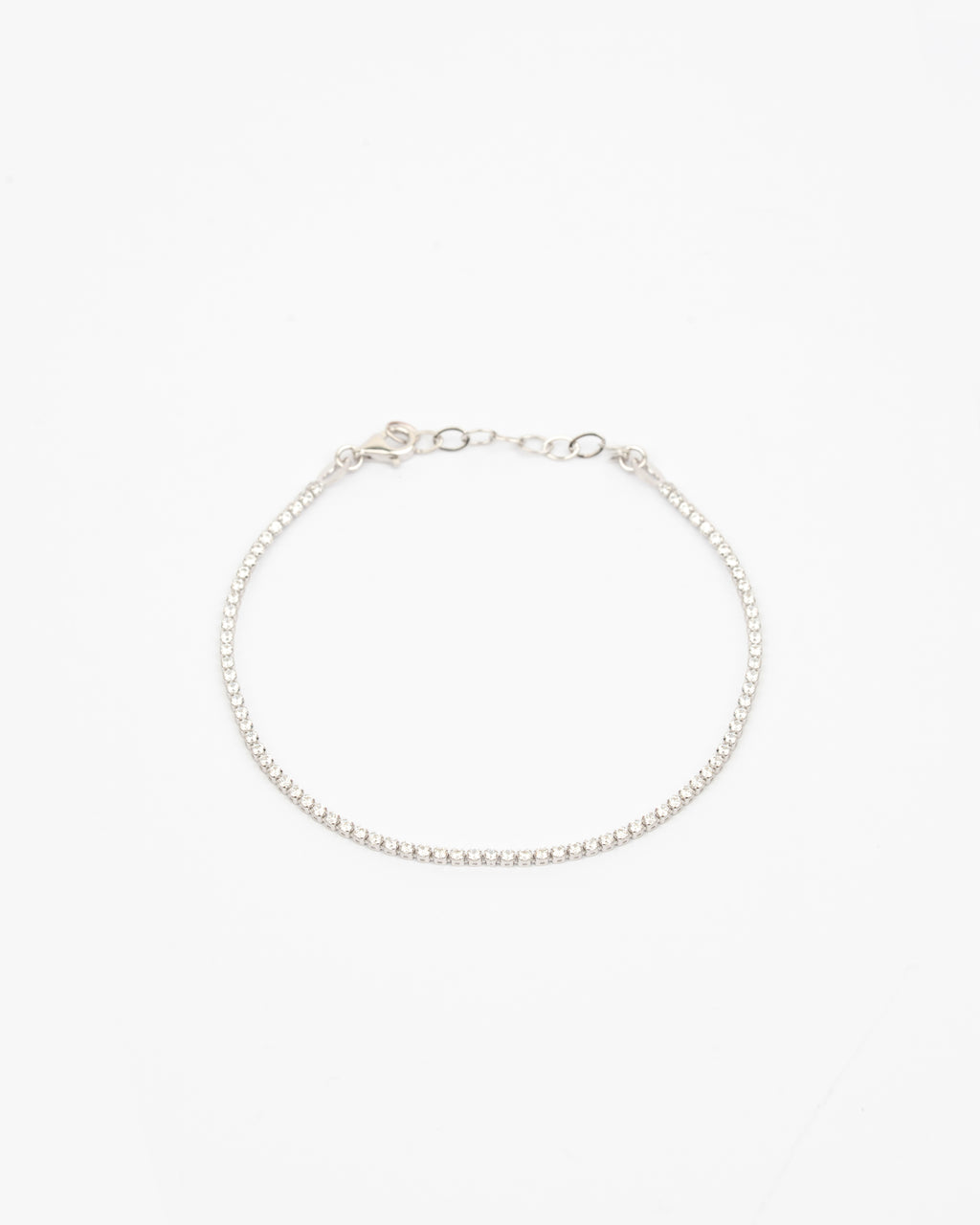 Náramok Lumine Tennis, 14K biele zlato