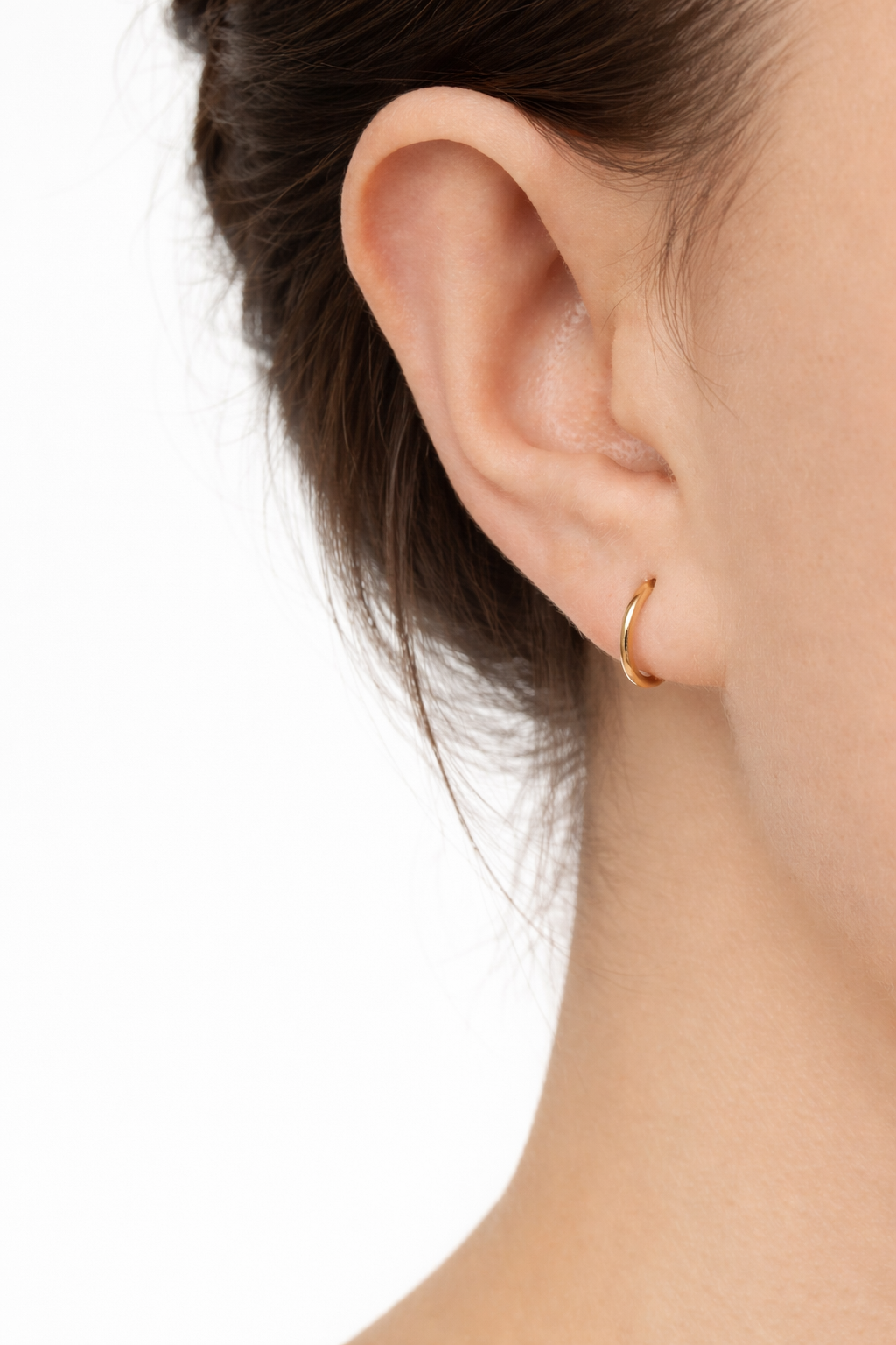 Náušnice Classic Hoop 1,2 cm, 14K zlato