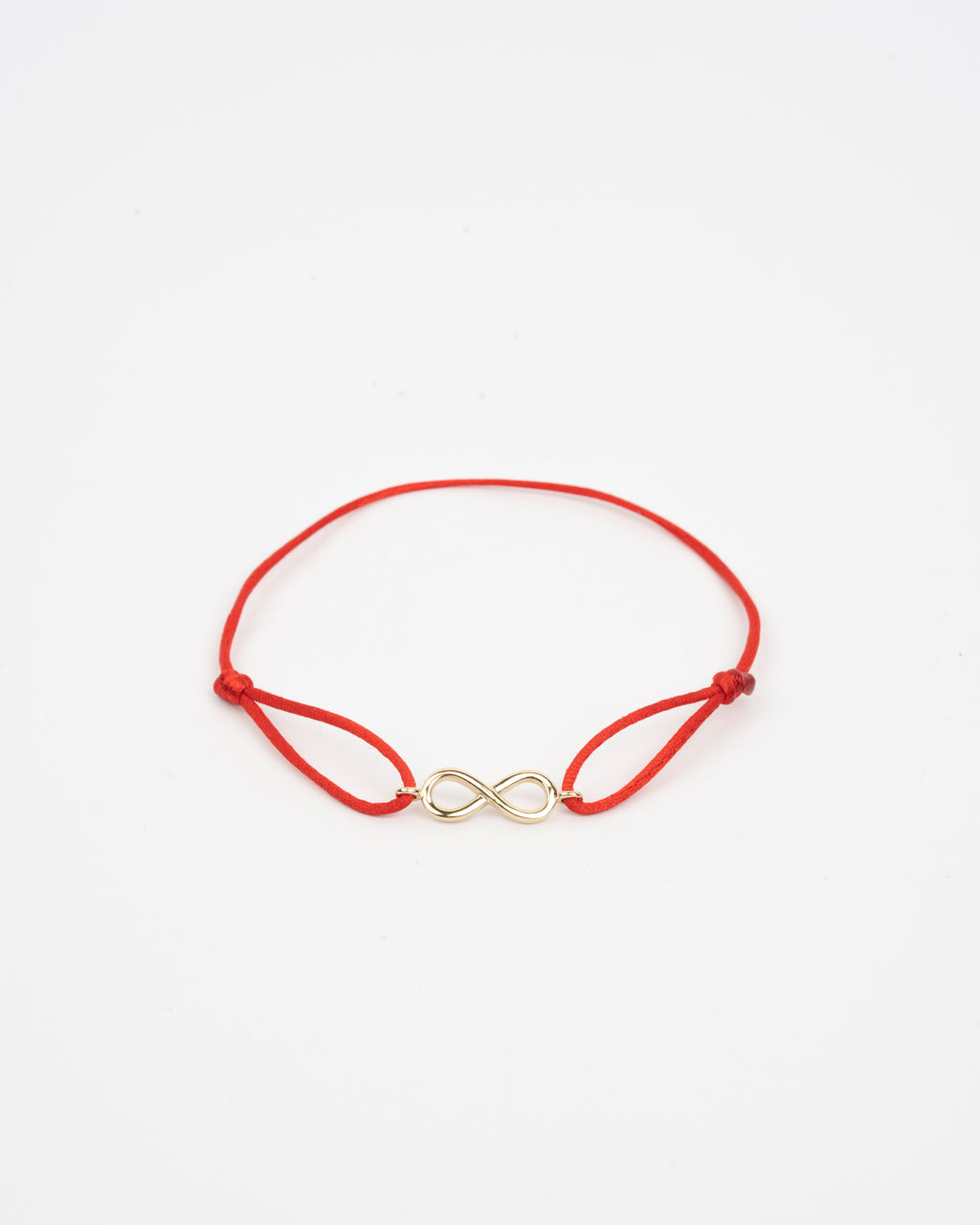 Zlatý šnúrkový náramok Pure Infinity, 14K zlato