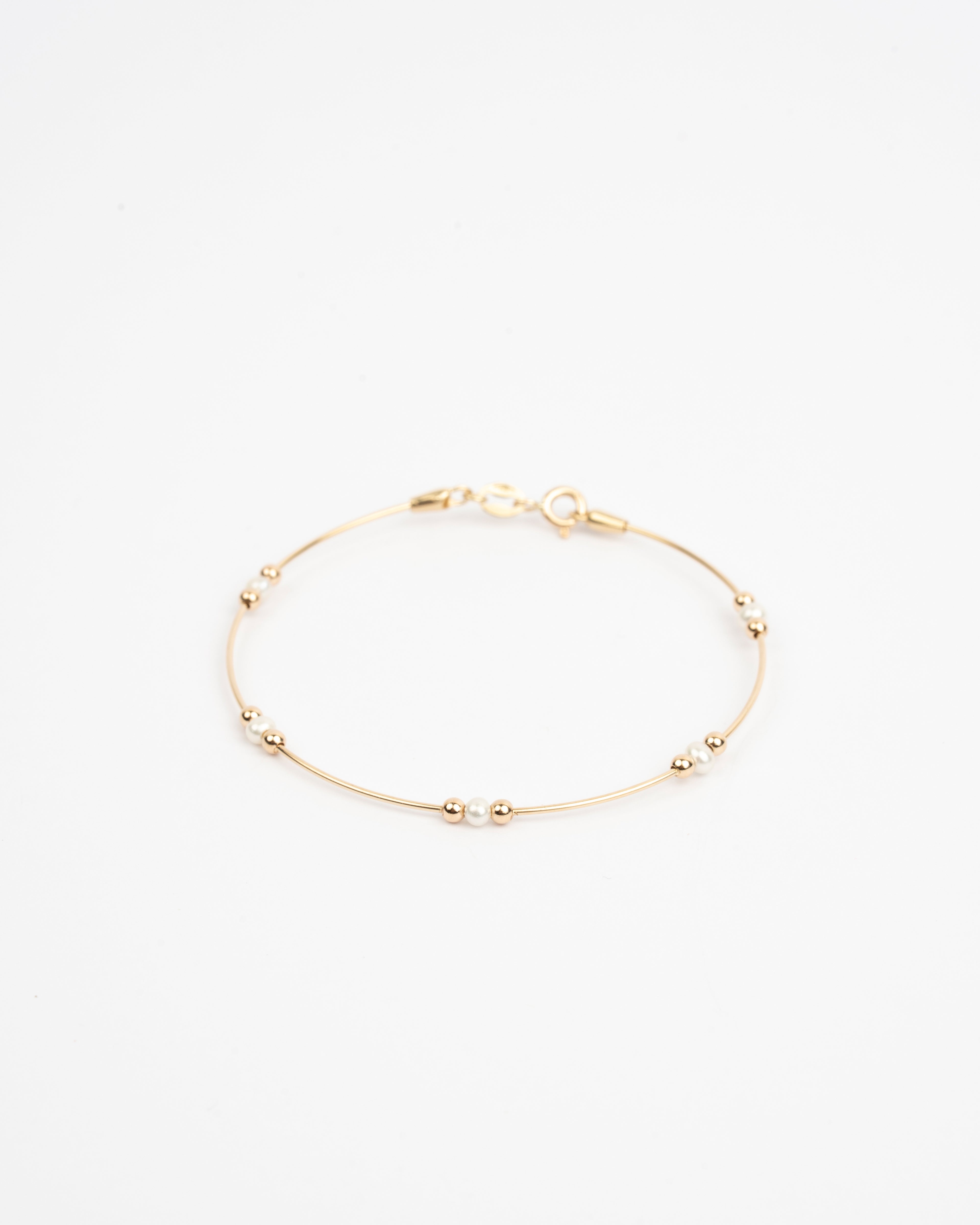 Pevný náramok Elayne, 14K zlato