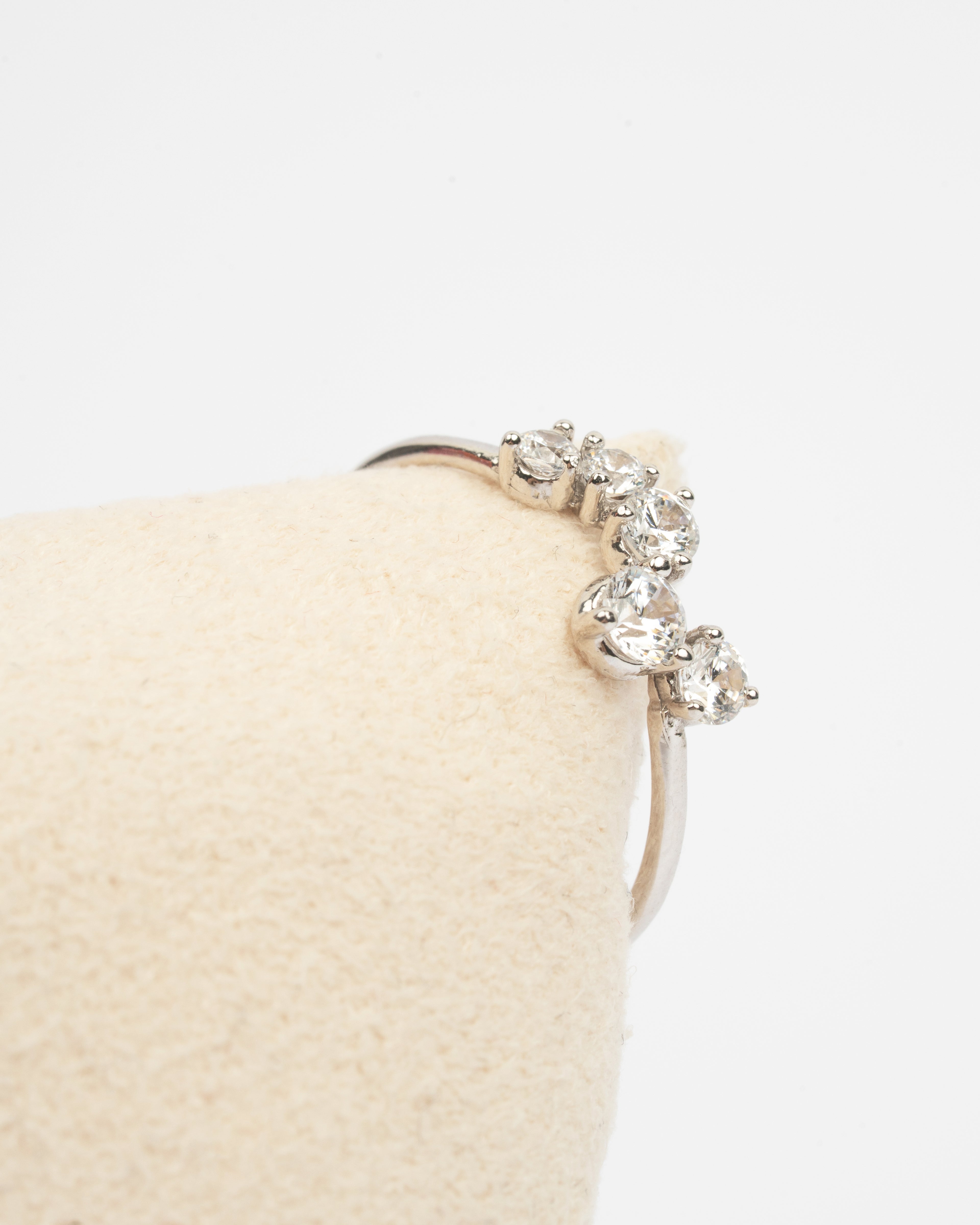 Prsteň Lumière, 14K biele zlato