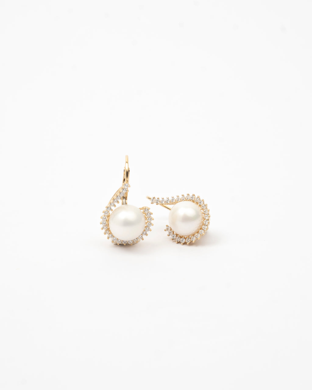 Náušnice Aurea Pearl, 14K zlato