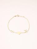 Atelier Love Initials Bracelet , 14K zlato