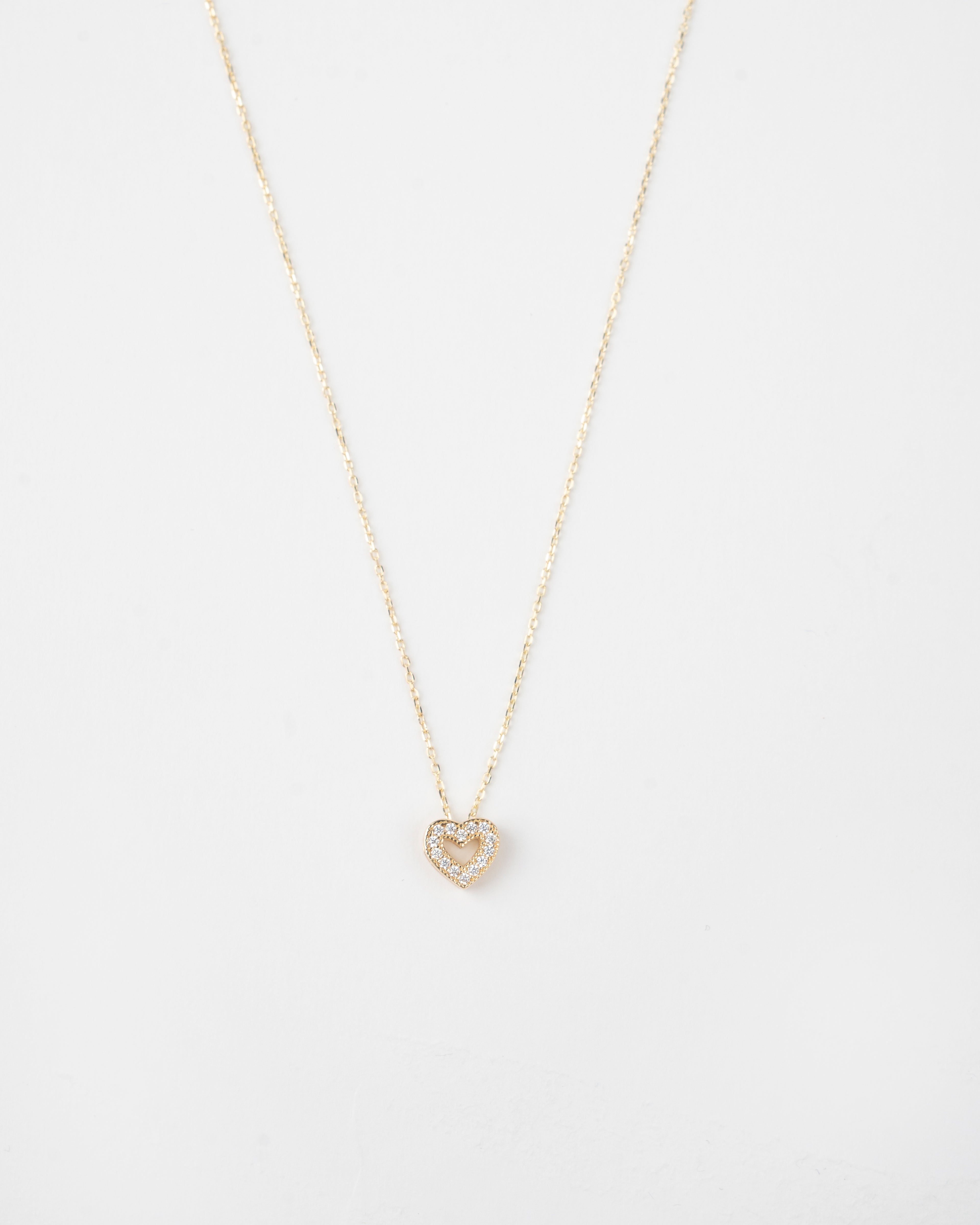 Náhrdelník Cœur Brillant, 14K zlato