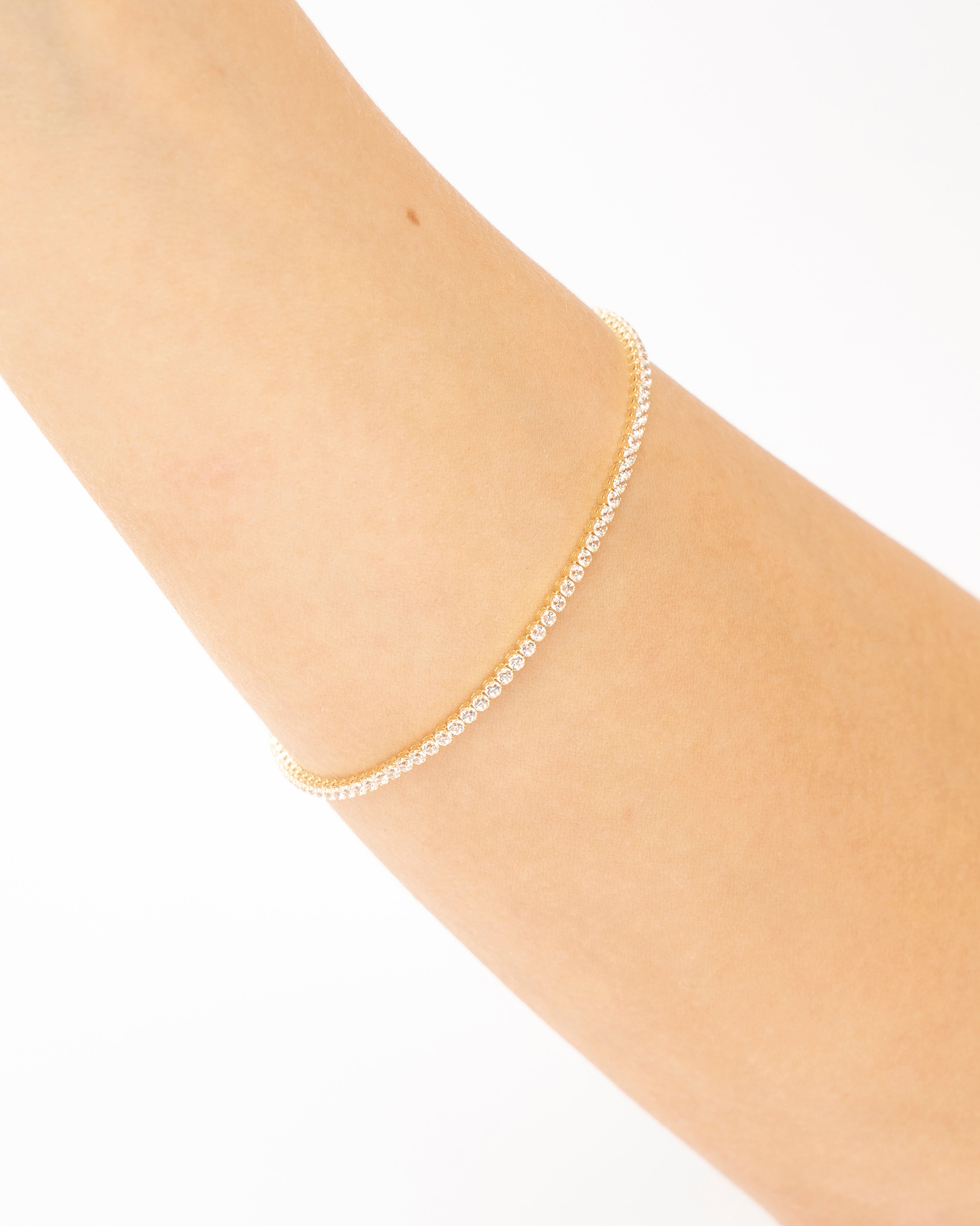 Náramok Lumine Tennis 2 mm, 14K zlato