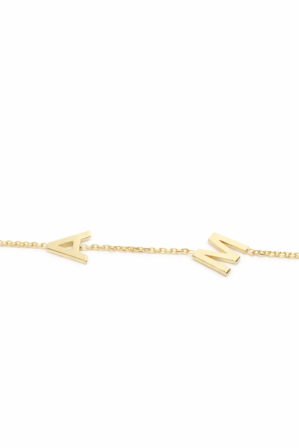 Atelier 2 - Initials Bracelet, 14K zlato