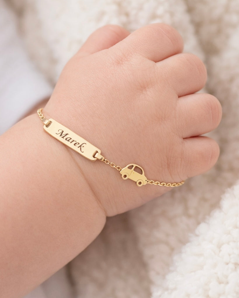 Atelier Baby Bracelet – Car Edition, 14K zlato