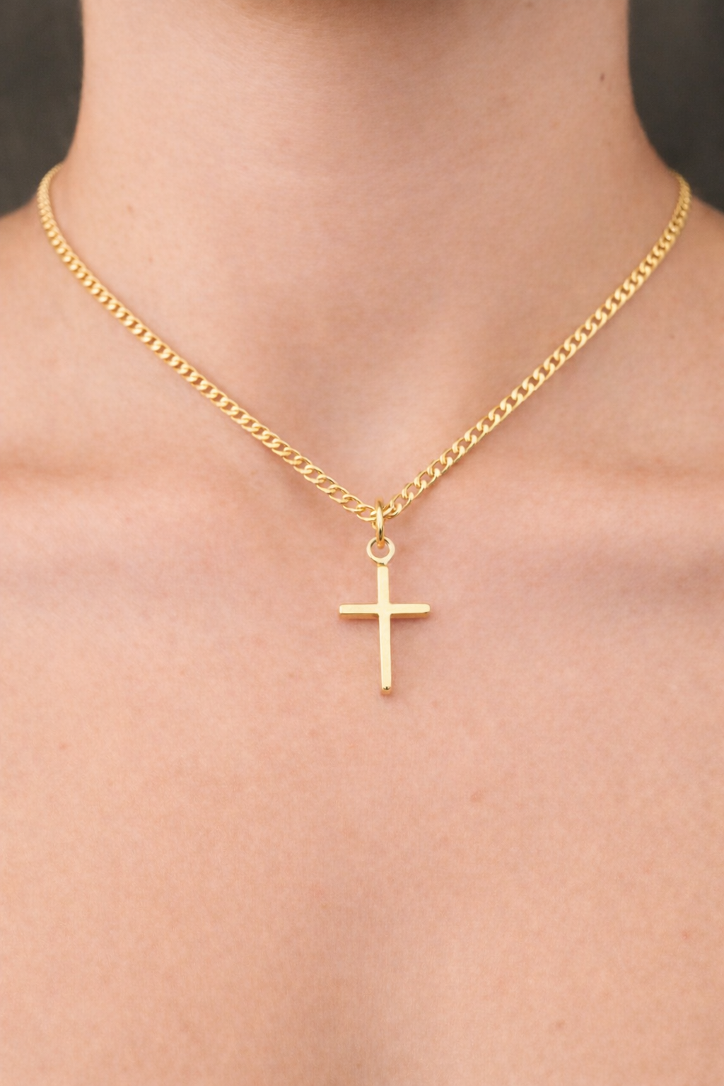 Prívesok Signature Cross, 14K zlato