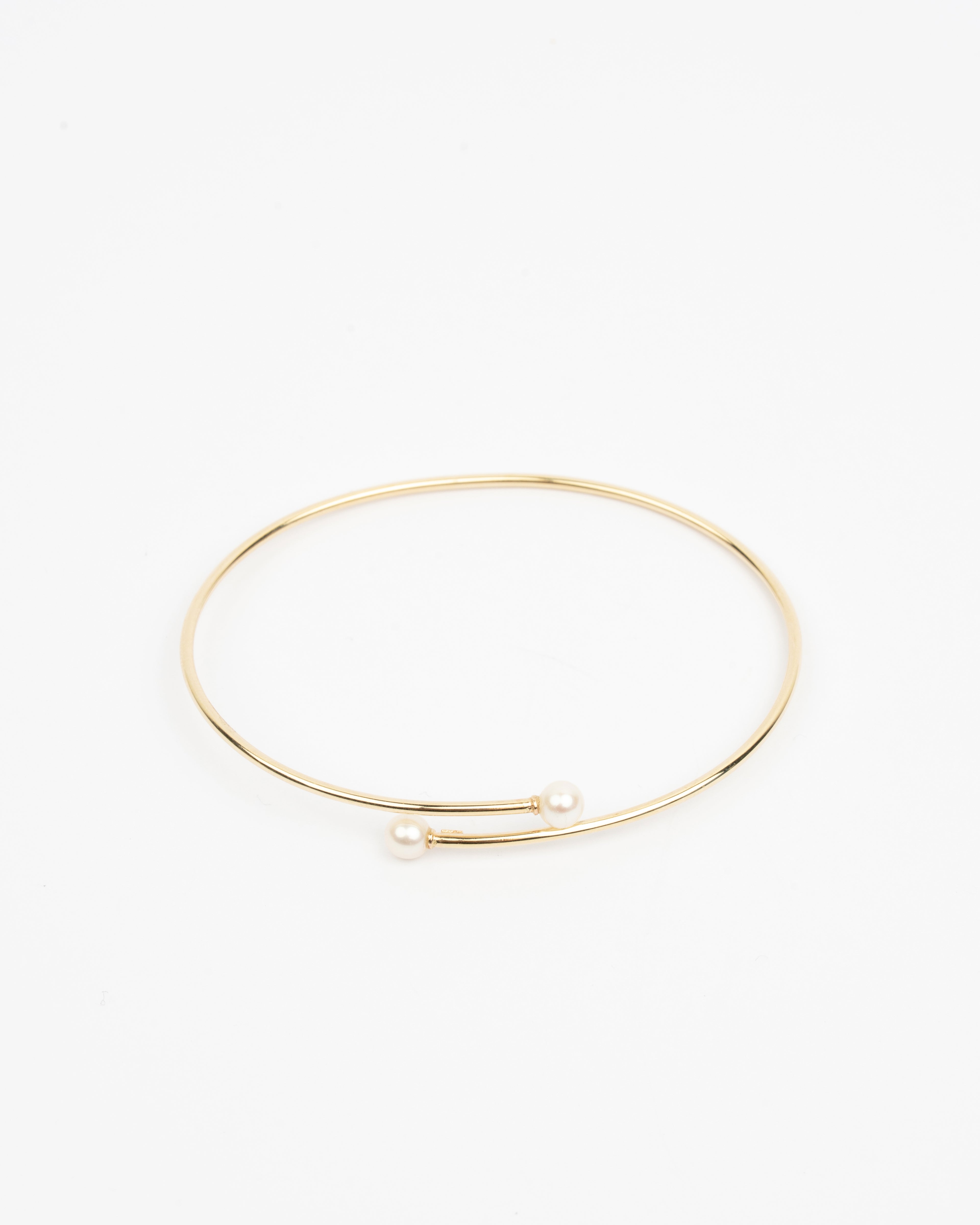 Pevný náramok Lyra, 14K zlato