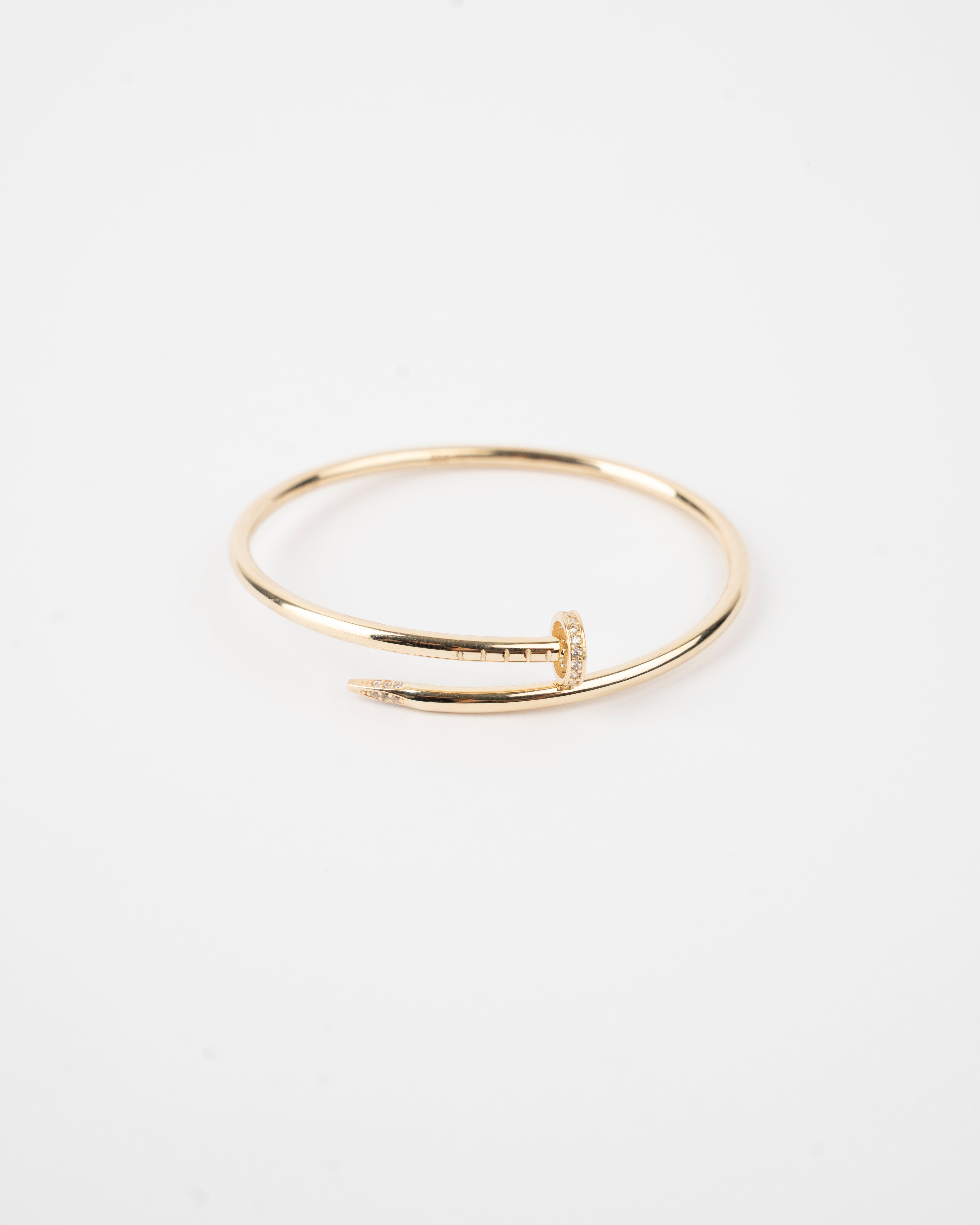 Pevný náramok Eternal Clou, 14K zlato