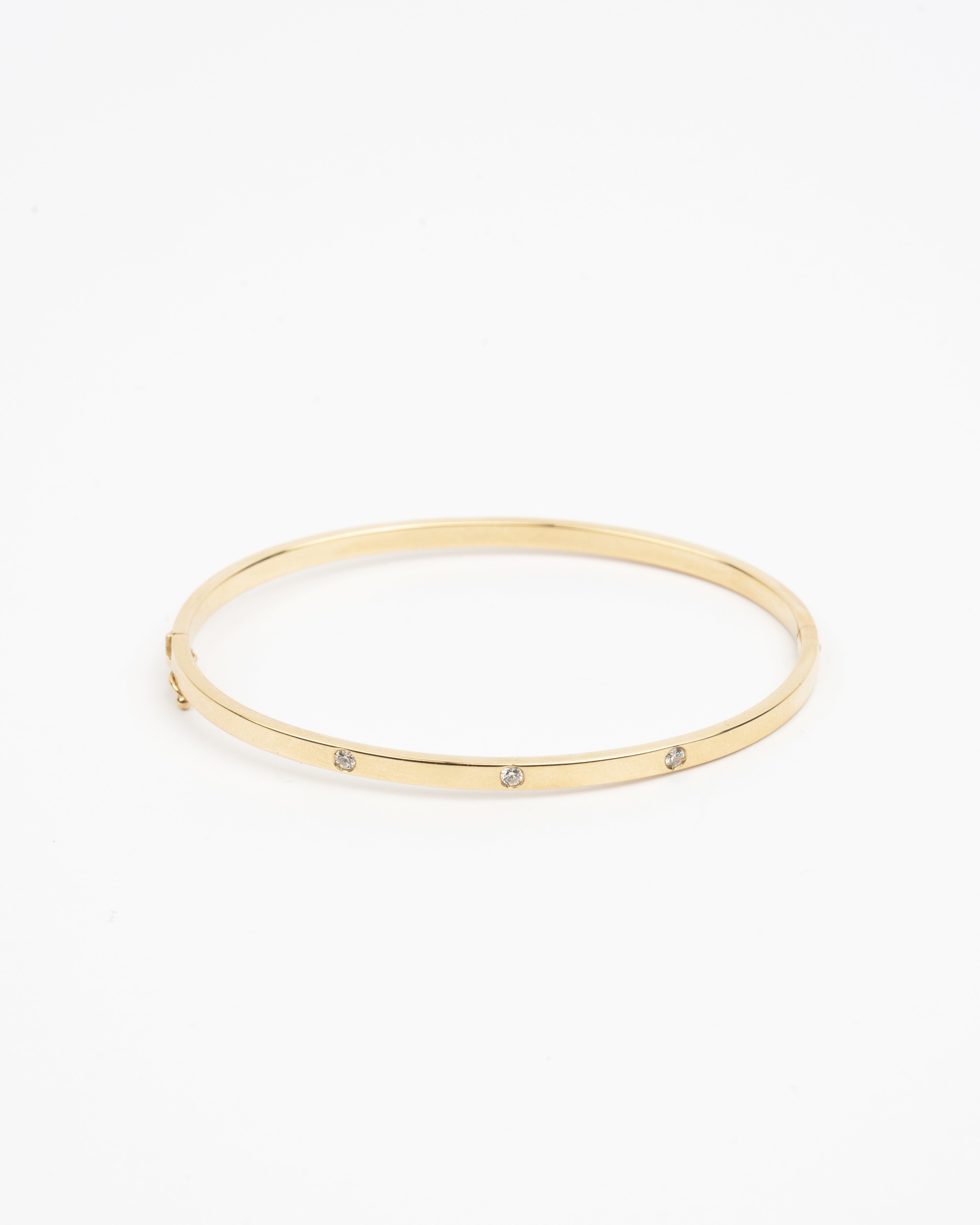 Pevný náramok Arlena, 14K zlato