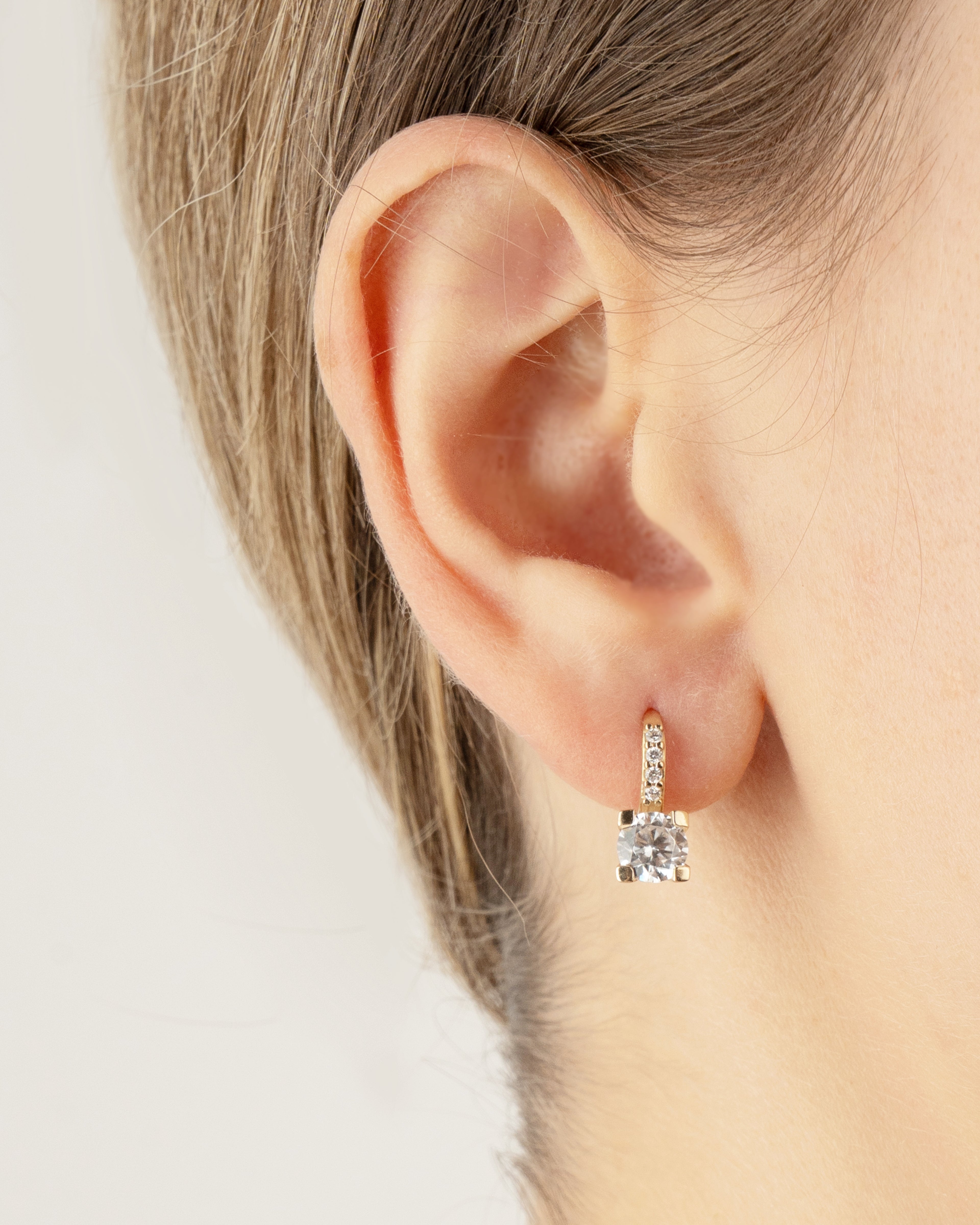 Náušnice Elara Classic, 14K zlato