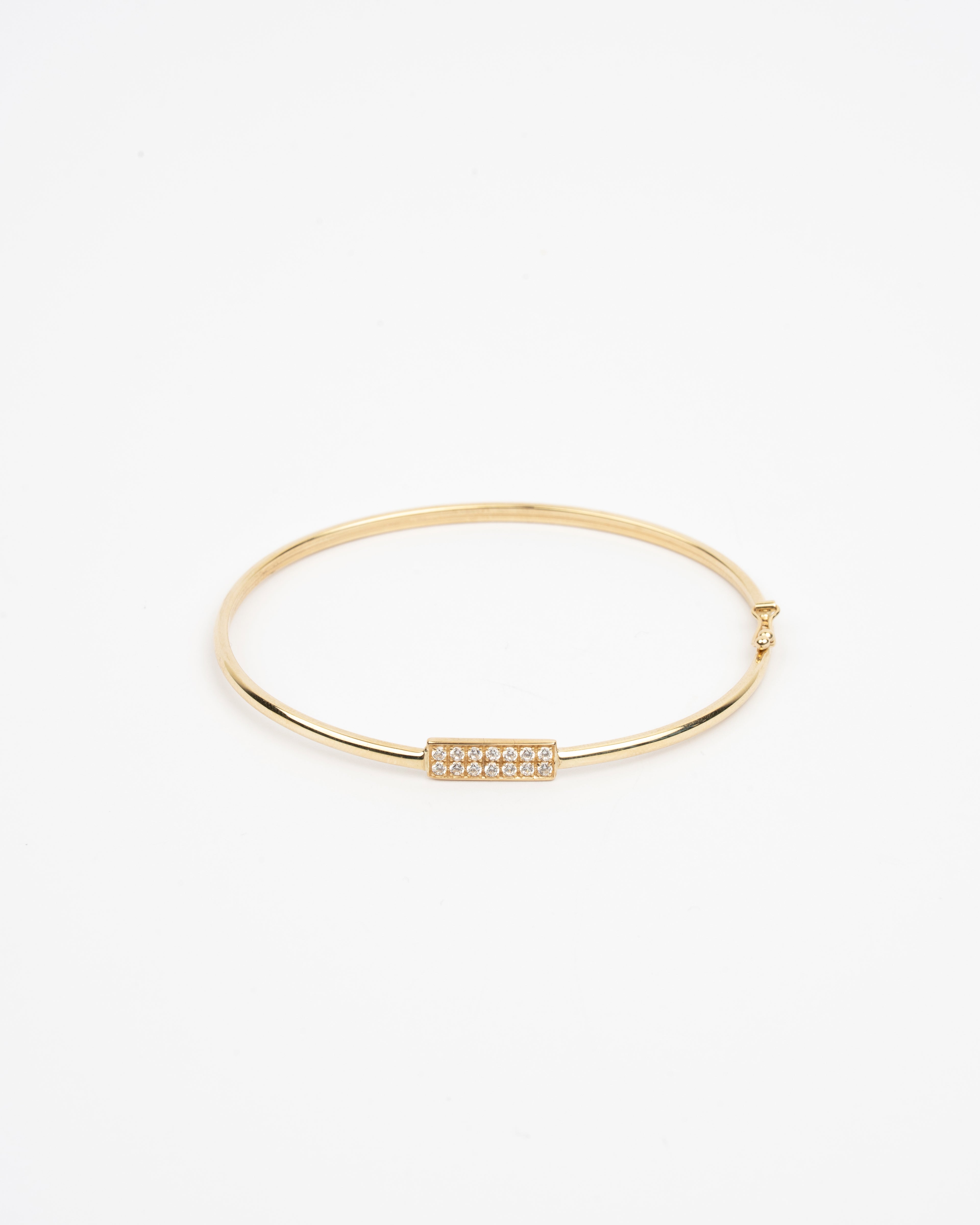 Pevný náramok Clarisse, 14K zlato