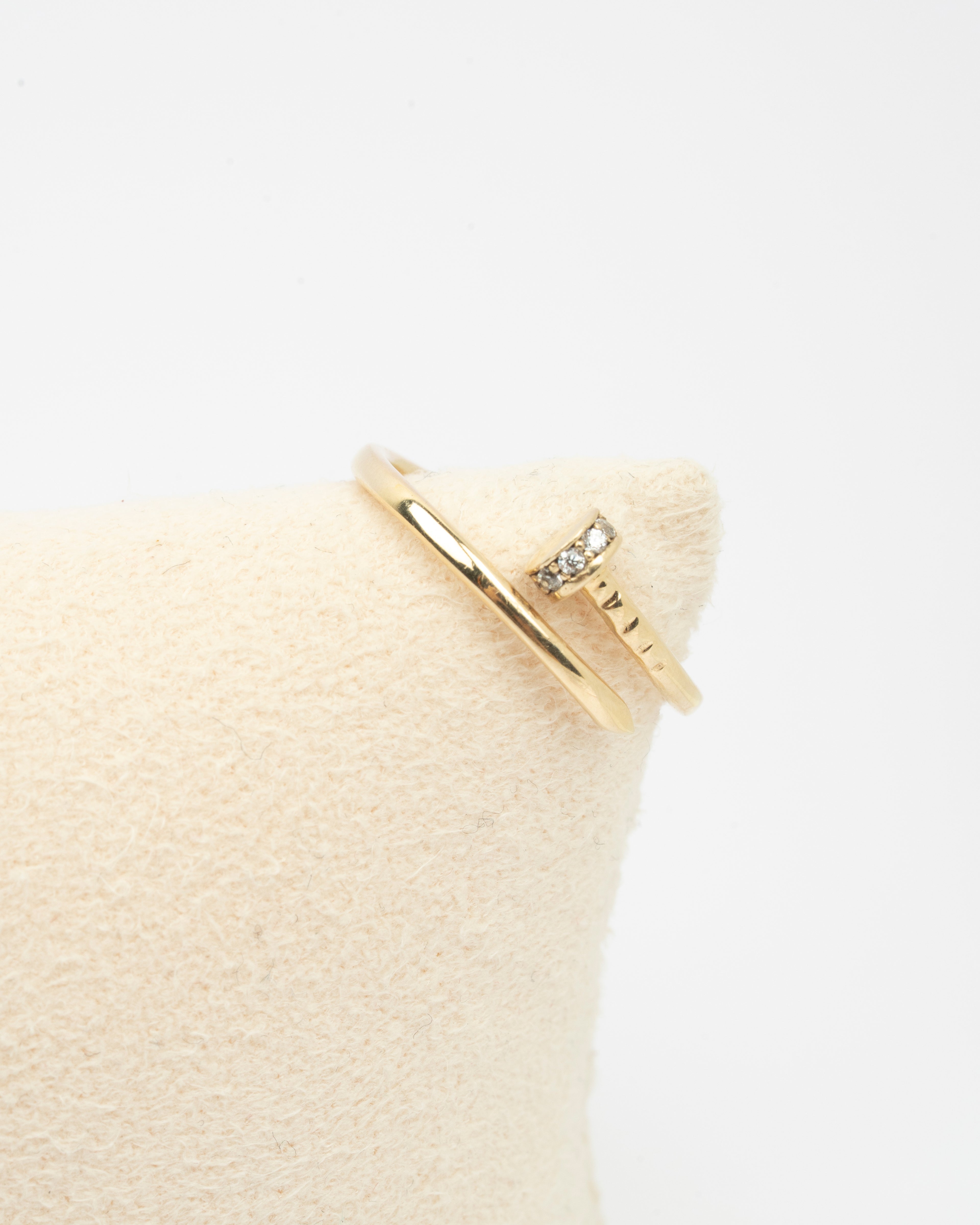 Prsteň Clou Douce, 14K zlato