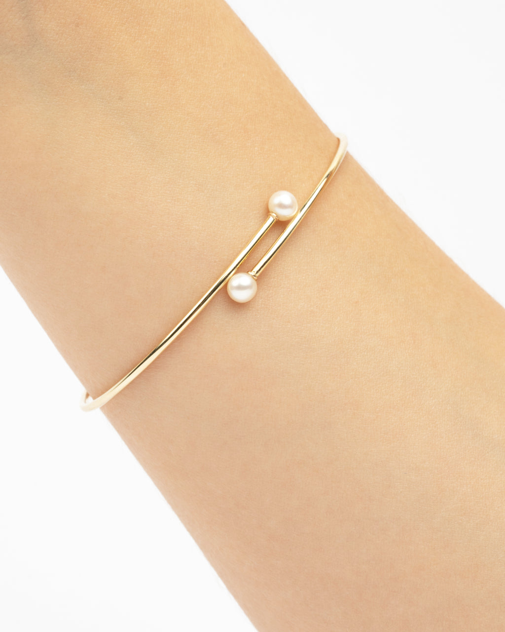 Pevný náramok Lyra, 14K zlato