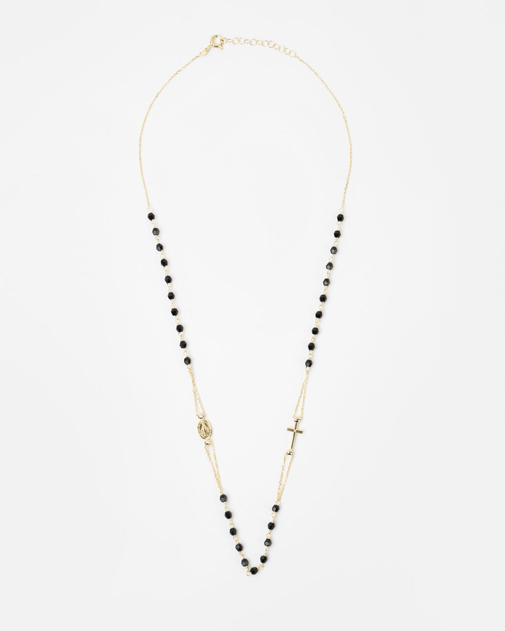 Náhrdelník Rosario Onyx, 14K zlato