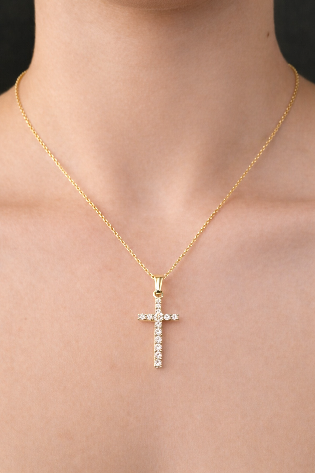 Prívesok Céleste Cross, 14K zlato