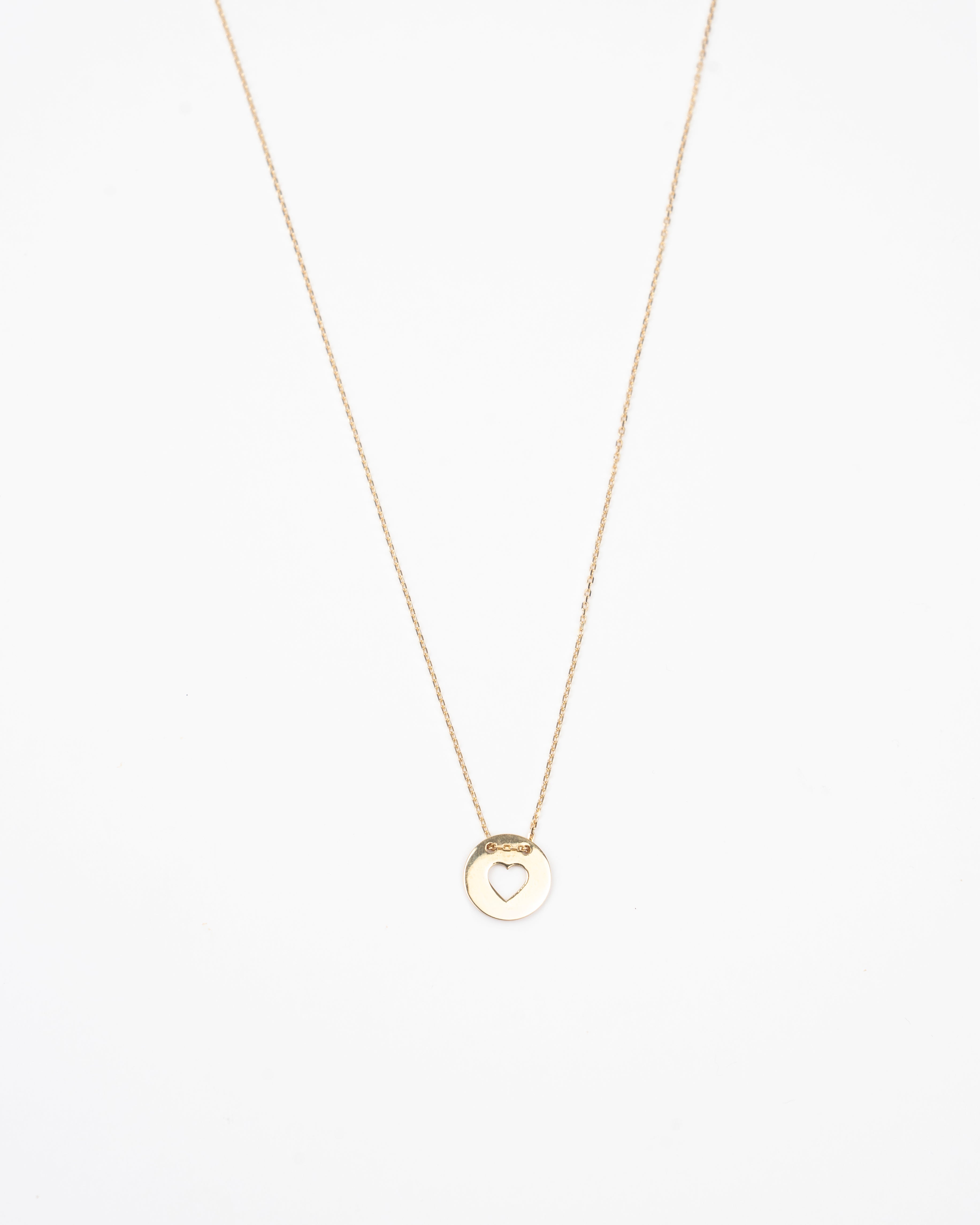 Náhrdelník Celia Heart Medallion, 14K zlato