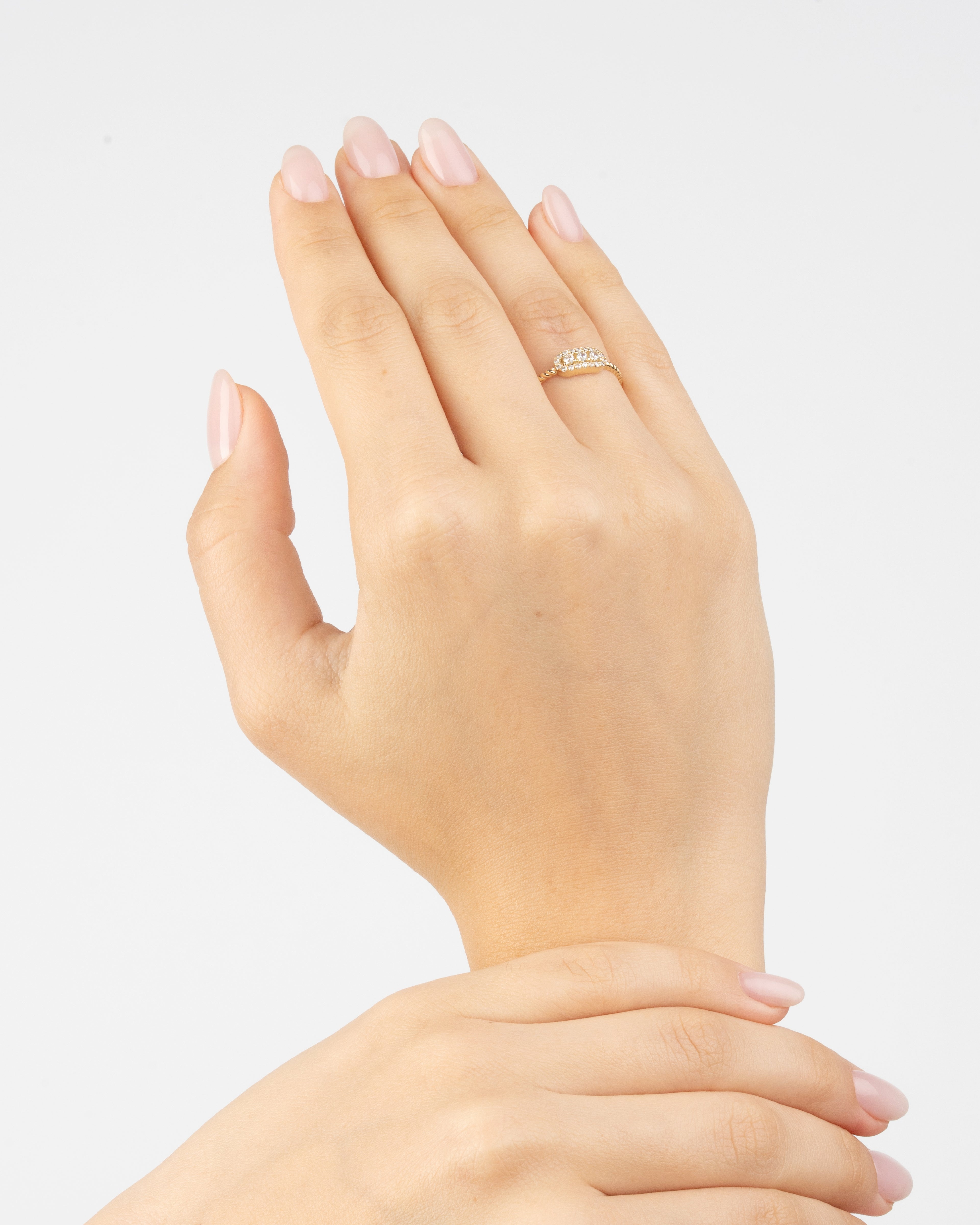 Prsteň Étoile Brillante, 14K zlato