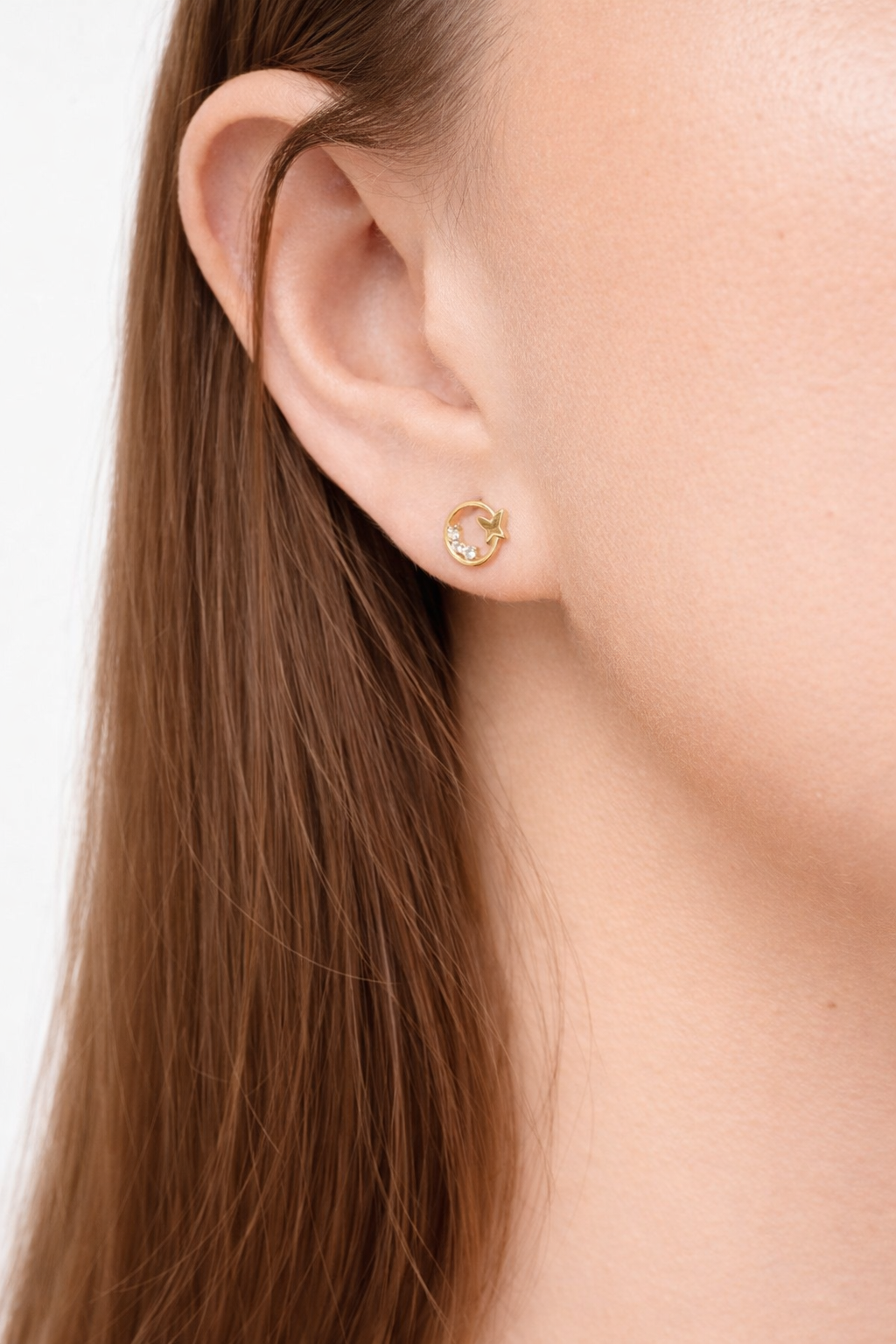 Náušnice Butterfly Shine, 14K zlato