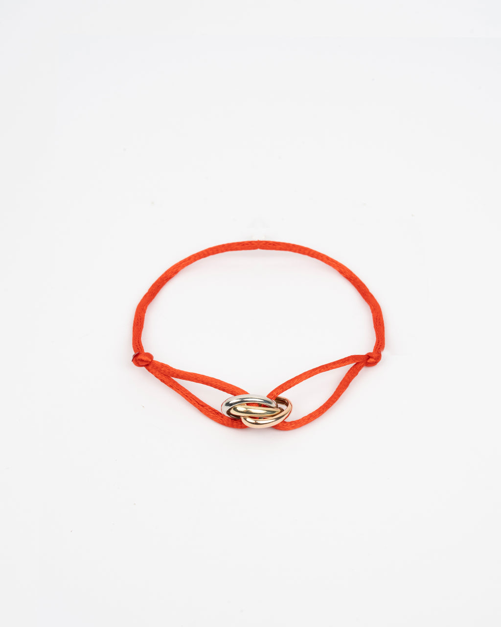 Zlatý šnúrkový náramok Lien Éternel, 14K zlato