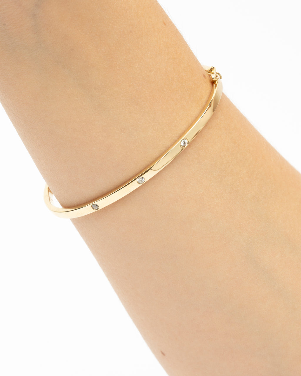 Pevný náramok Arlena, 14K zlato