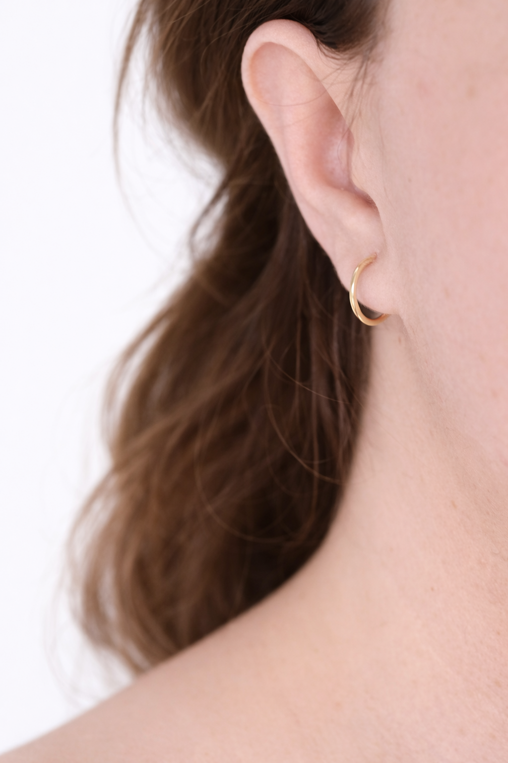 Náušnice Classic Hoop 1,5 cm, 14K zlato