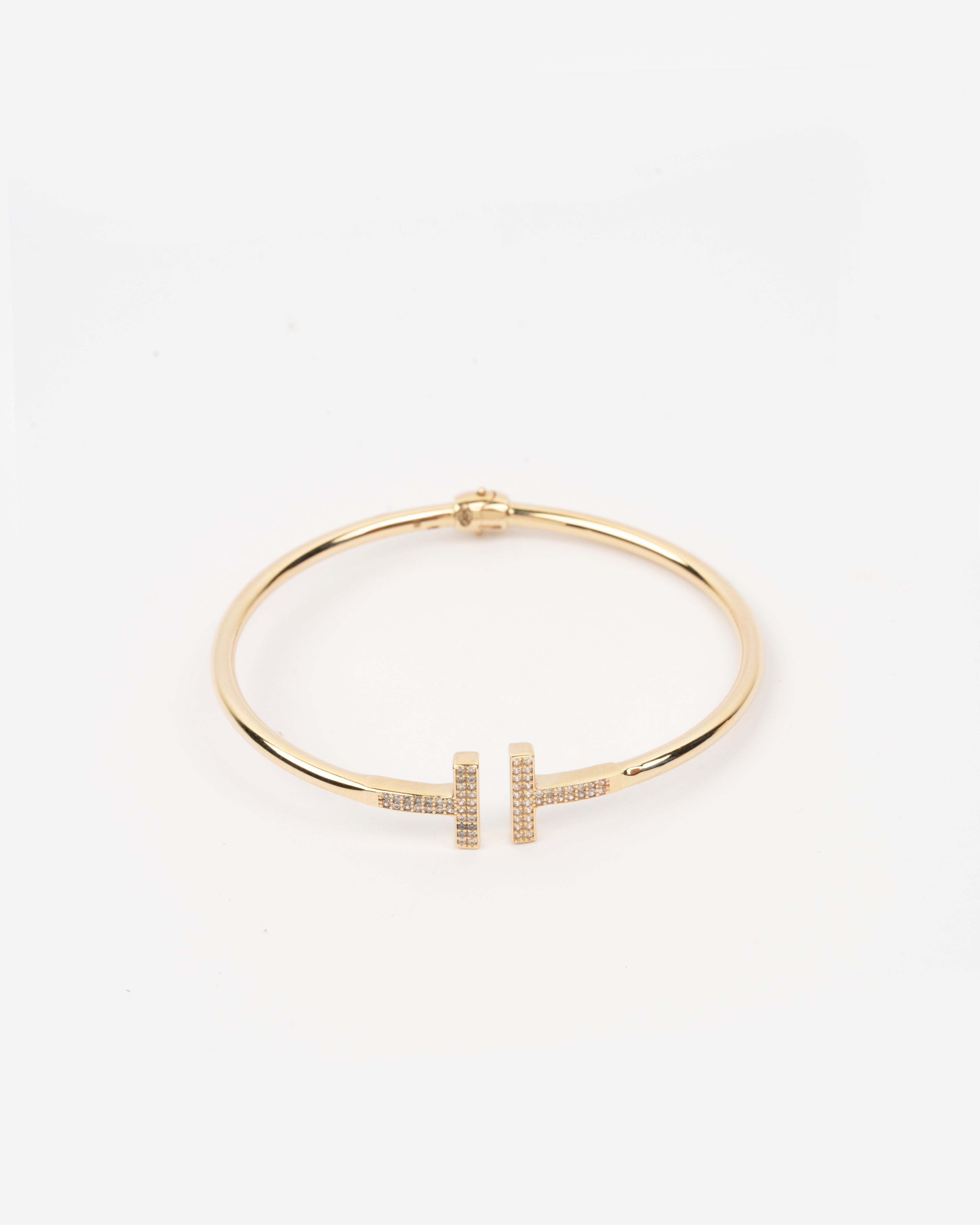 Pevný náramok Auriel Tessera, 14K zlato