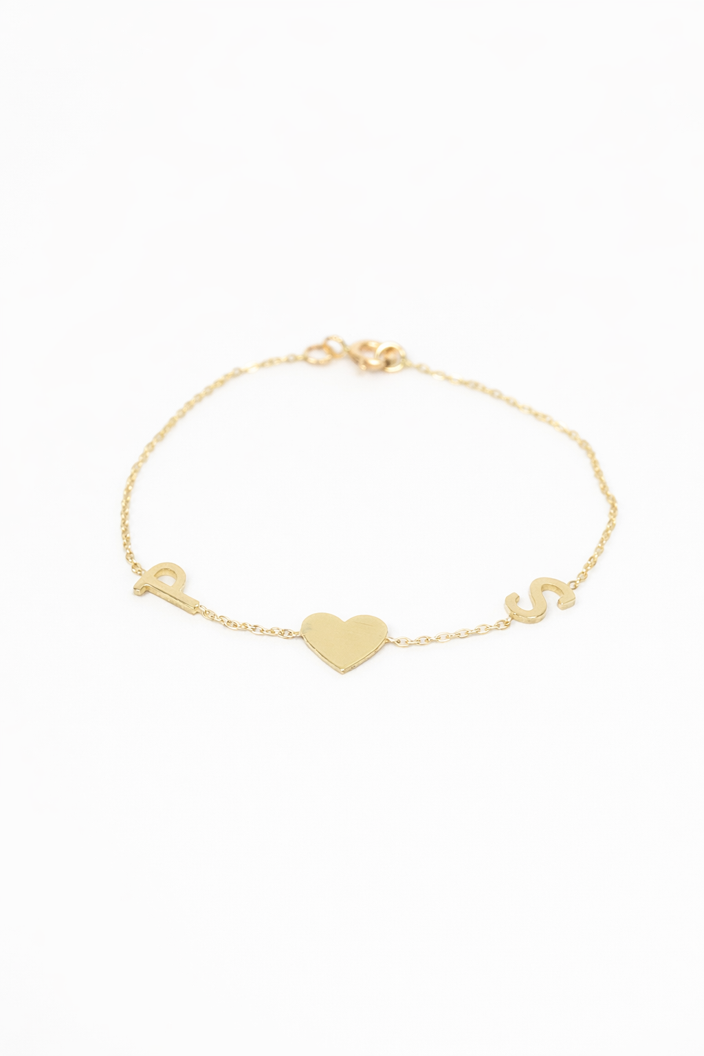 Atelier Love Initials Bracelet , 14K zlato