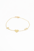 Atelier Love Initials Bracelet , 14K zlato