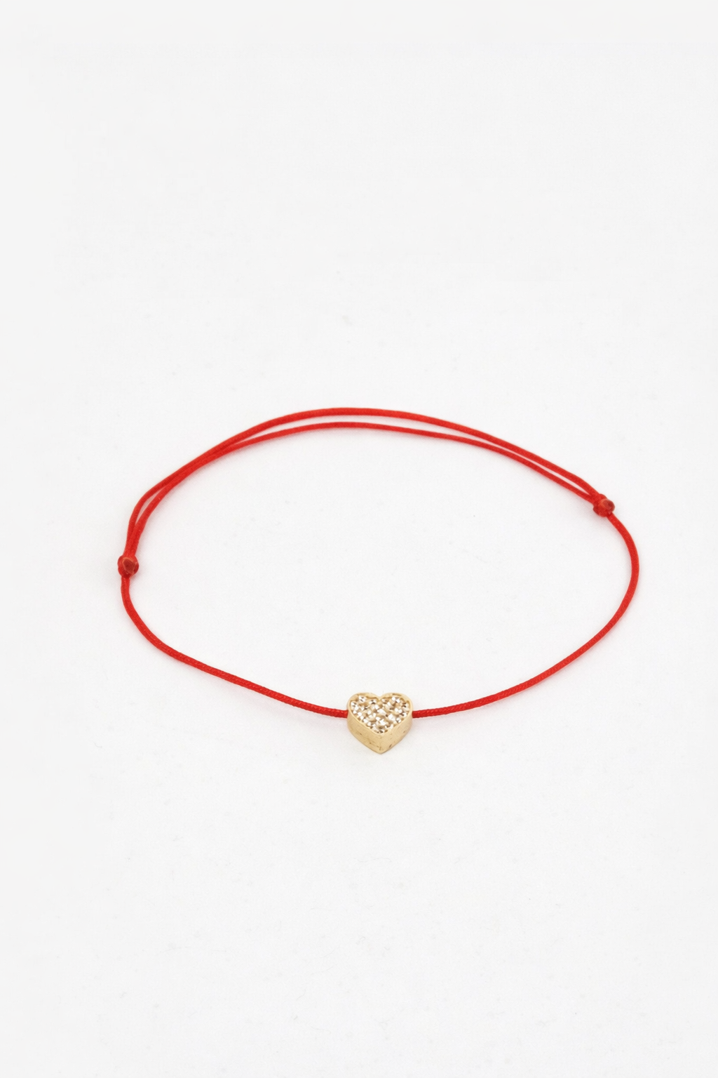 Atelier Heart Cord Bracelet, 14K zlato