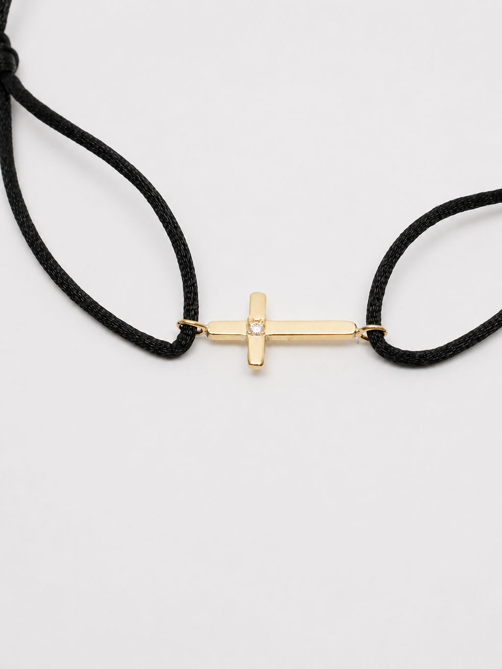 Šnúrkový náramok Croix, 14K zlato
