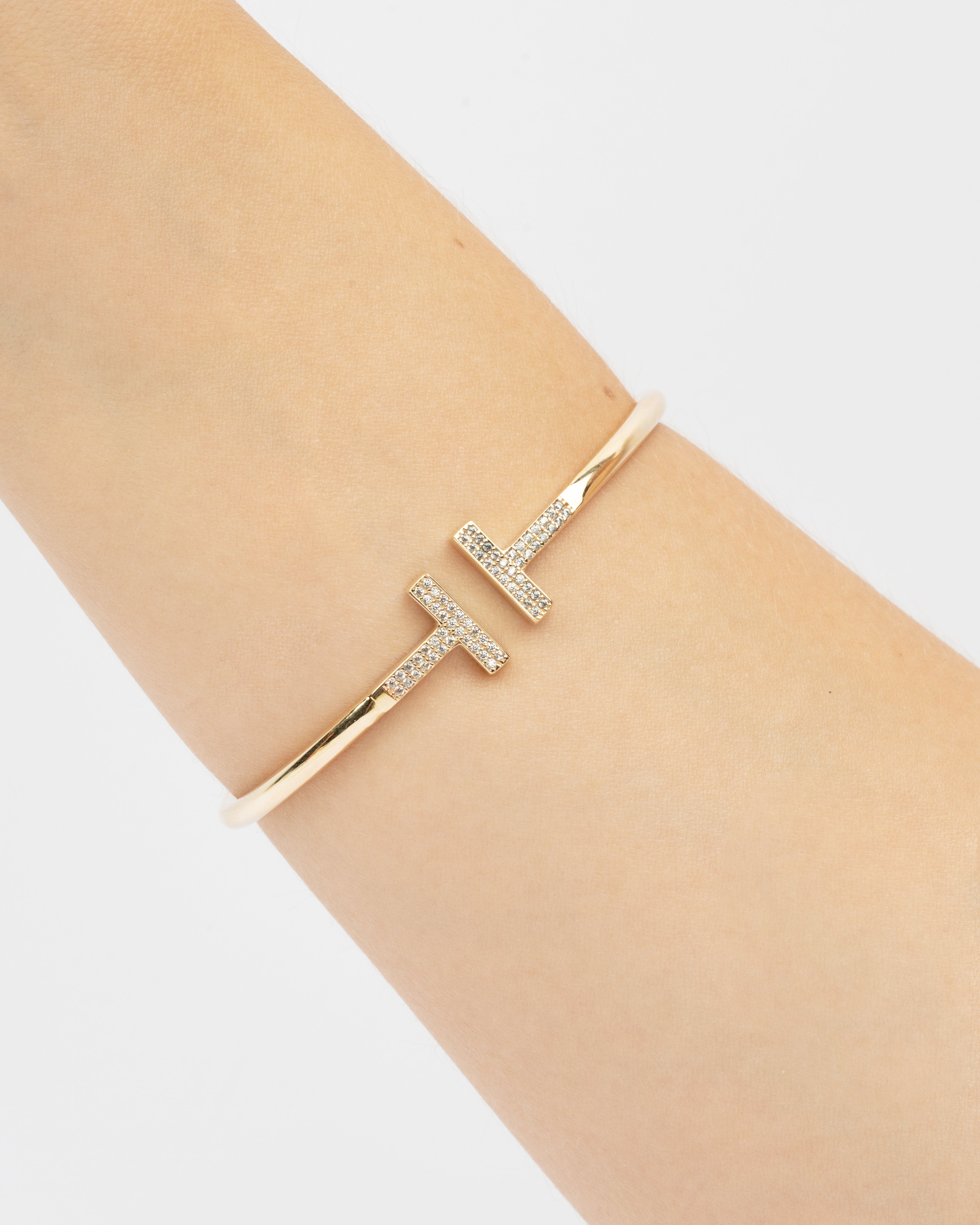 Pevný náramok Auriel Tessera, 14K zlato