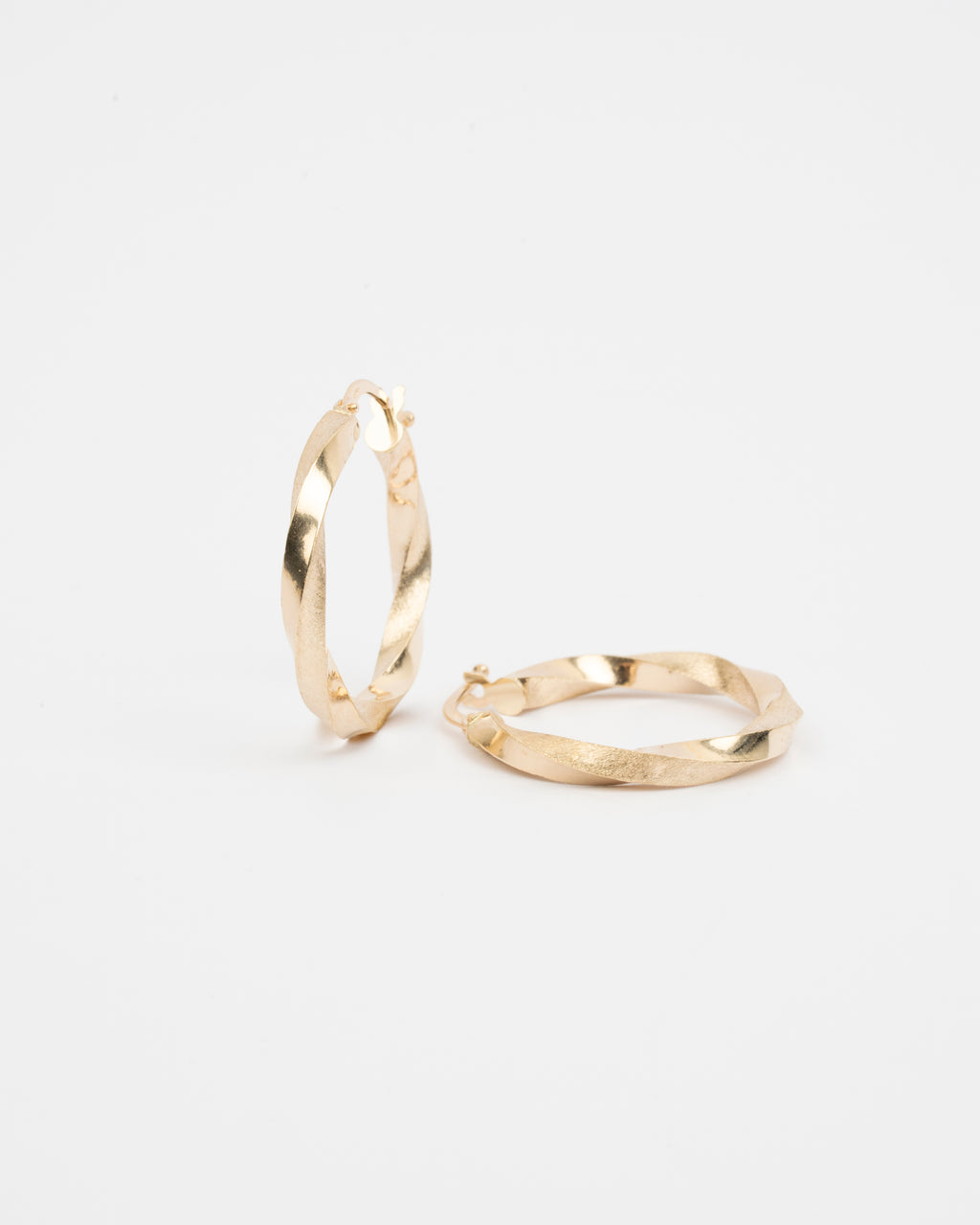 Kruhové náušnice Vionne 2,5 cm, 14K zlato